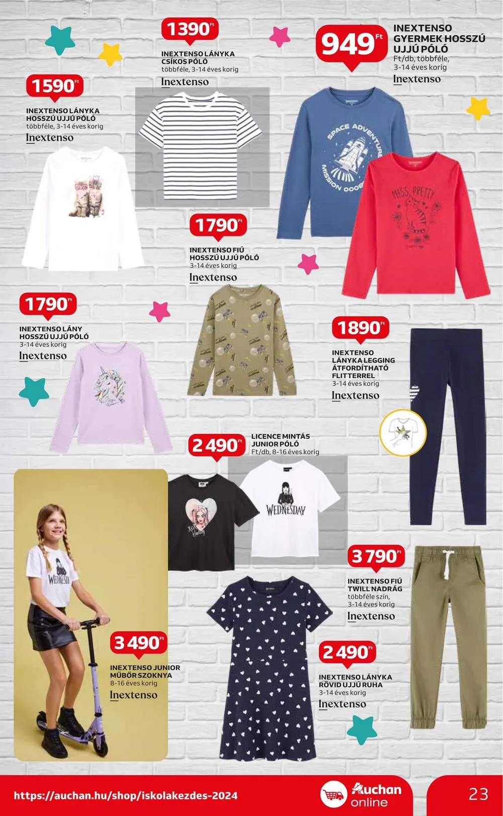 Auchan akciós újság Hipermarket Iskola kezdes 08.01–08.14 – 23. oldal