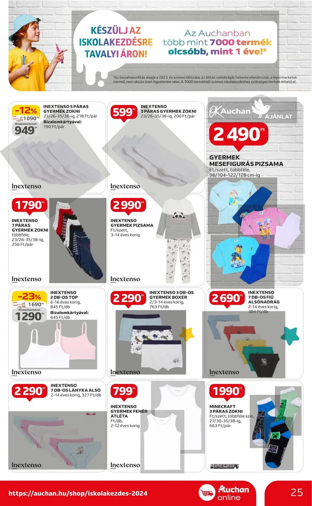 Auchan akciós újság Hipermarket Iskola kezdes 08.01–08.14 – 25. oldal