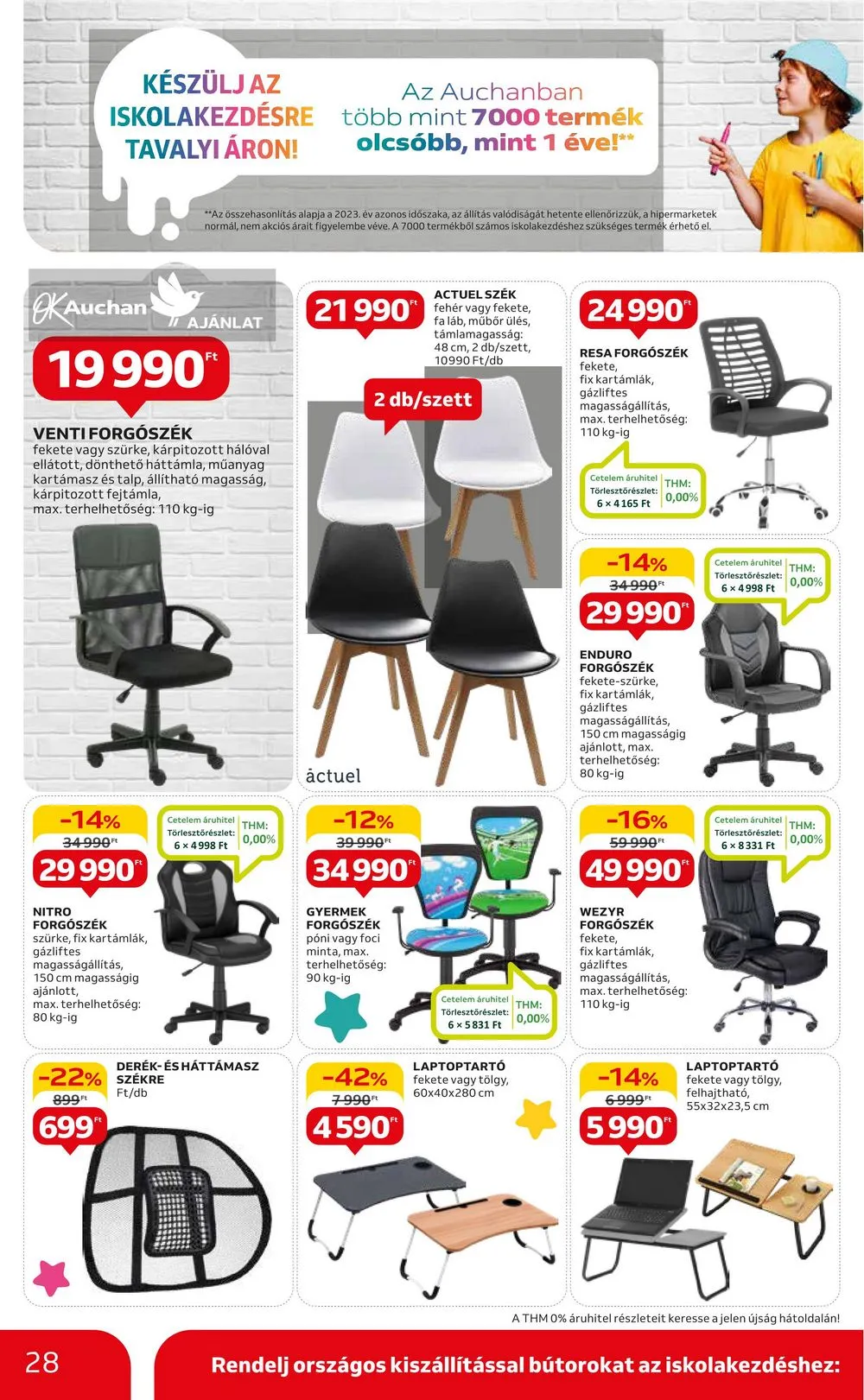 Auchan akciós újság Hipermarket Iskola kezdes 08.01–08.14 – 28. oldal