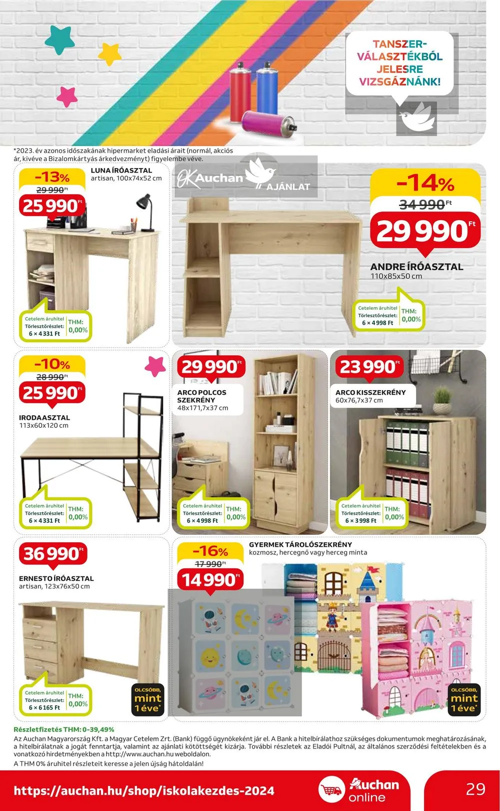 Auchan akciós újság Hipermarket Iskola kezdes 08.01–08.14 – 29. oldal