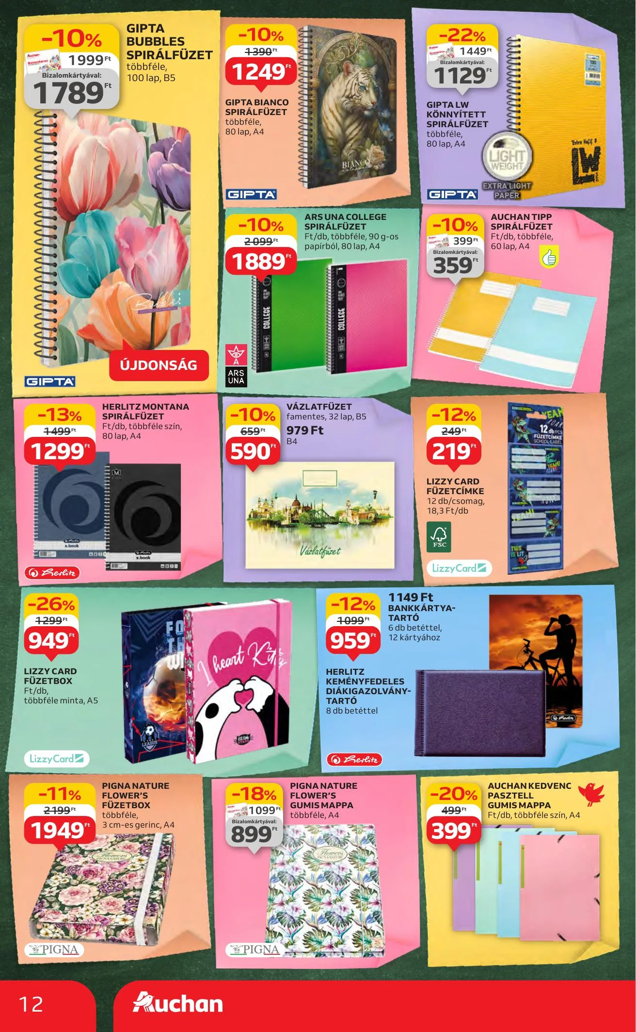 Auchan akciós újság Hipermarket iskolakezdés 07.24–08.06 – 12. oldal
