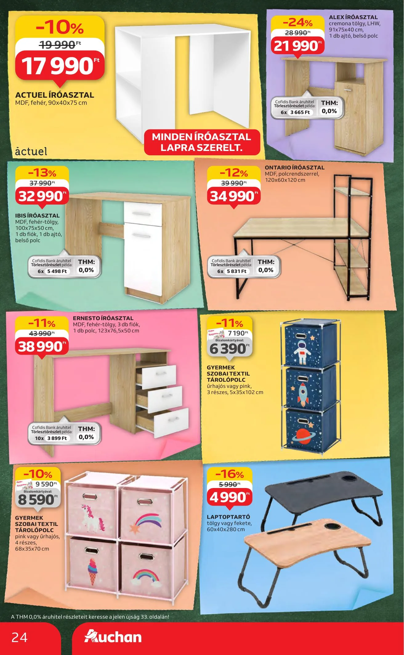 Auchan akciós újság Hipermarket iskolakezdés 07.24–08.06 – 24. oldal