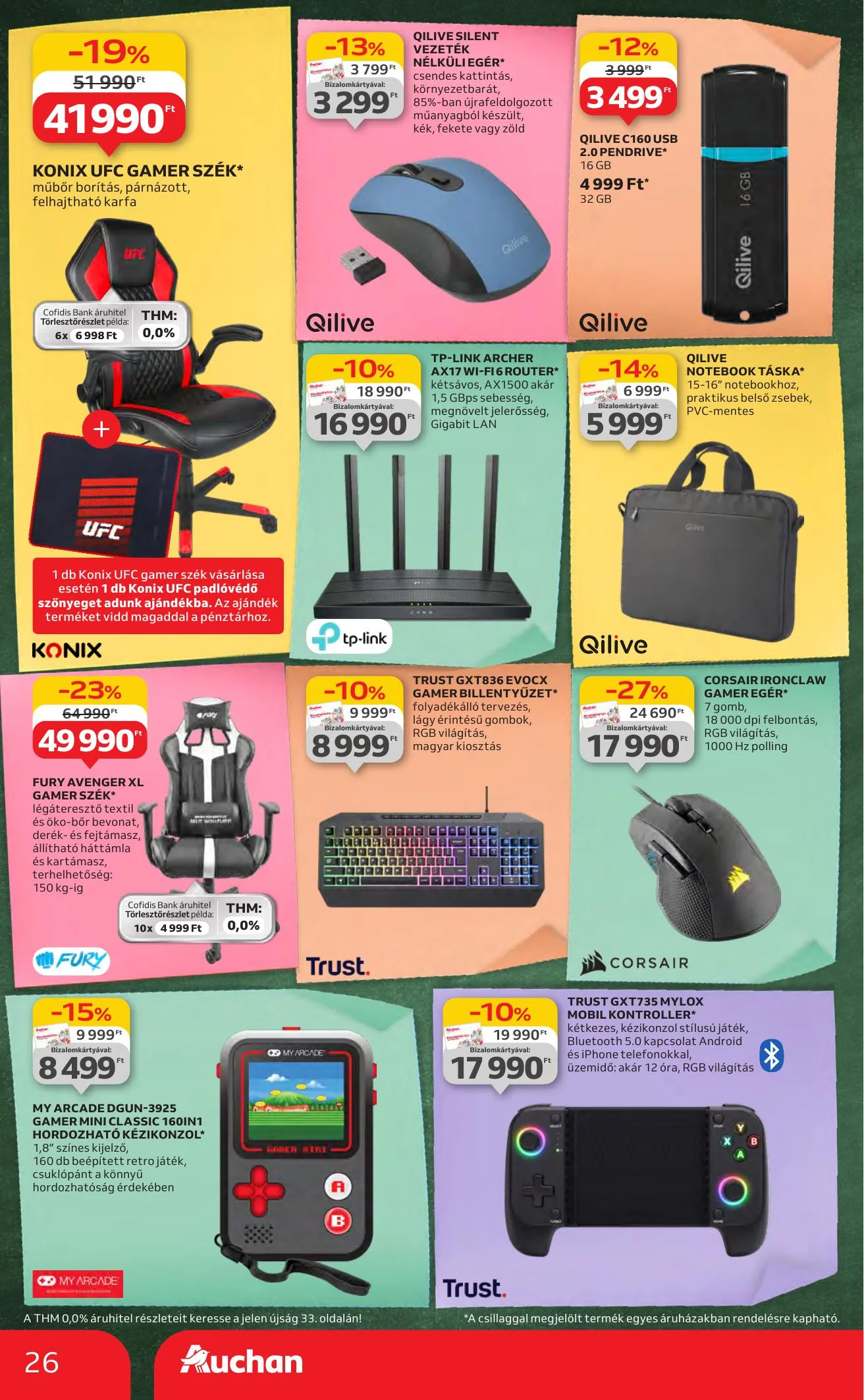 Auchan akciós újság Hipermarket iskolakezdés 07.24–08.06 – 26. oldal