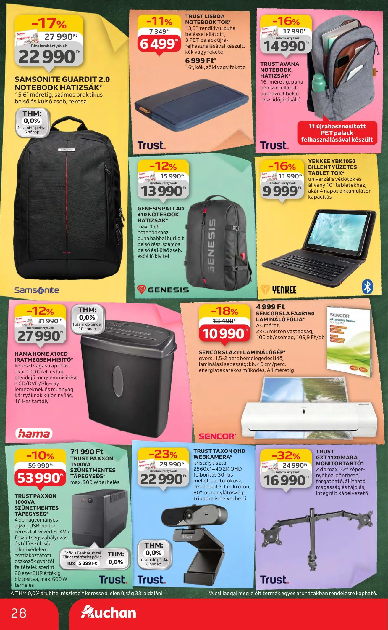 Auchan akciós újság Hipermarket iskolakezdés 07.24–08.06 – 28. oldal
