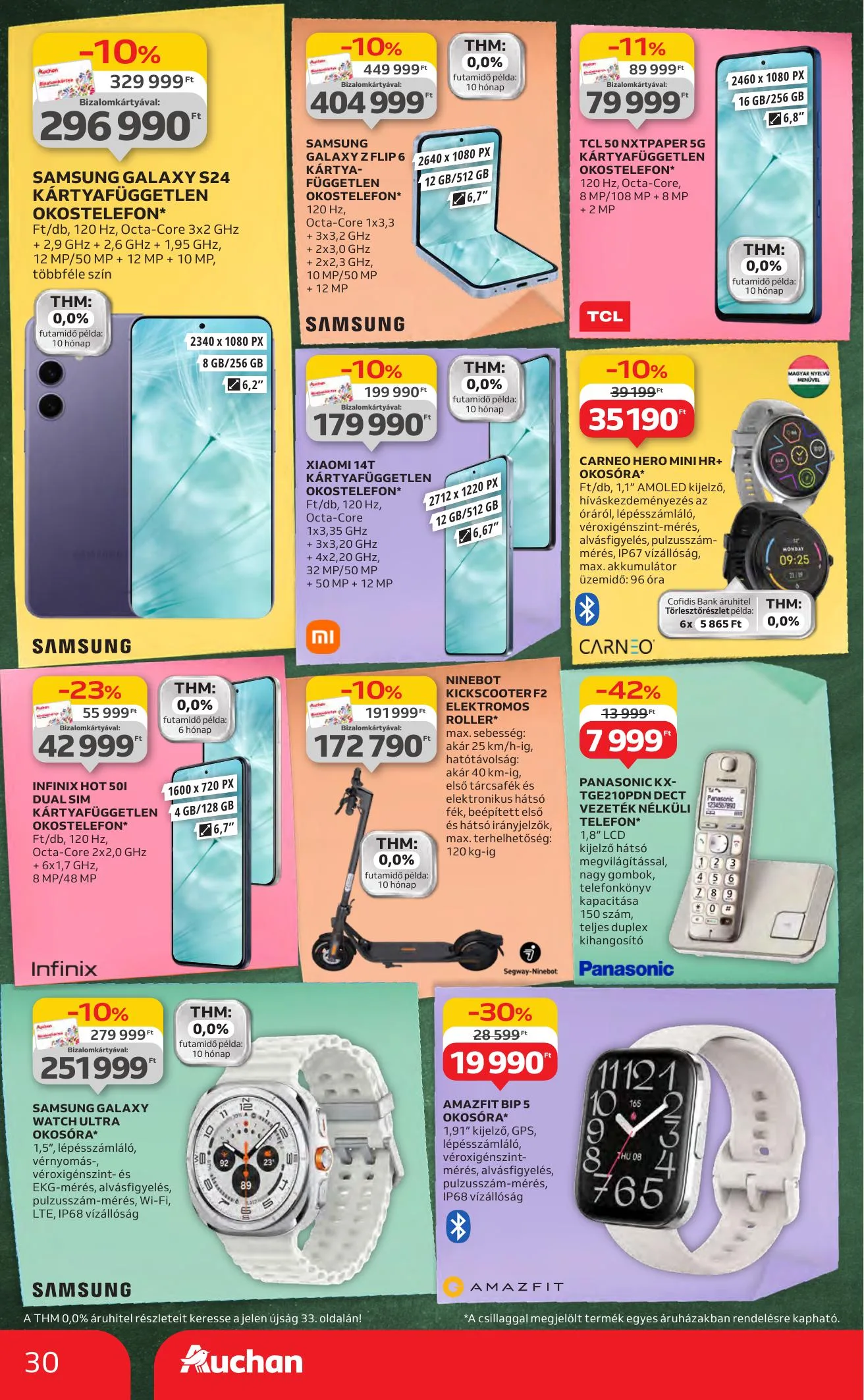 Auchan akciós újság Hipermarket iskolakezdés 07.24–08.06 – 30. oldal