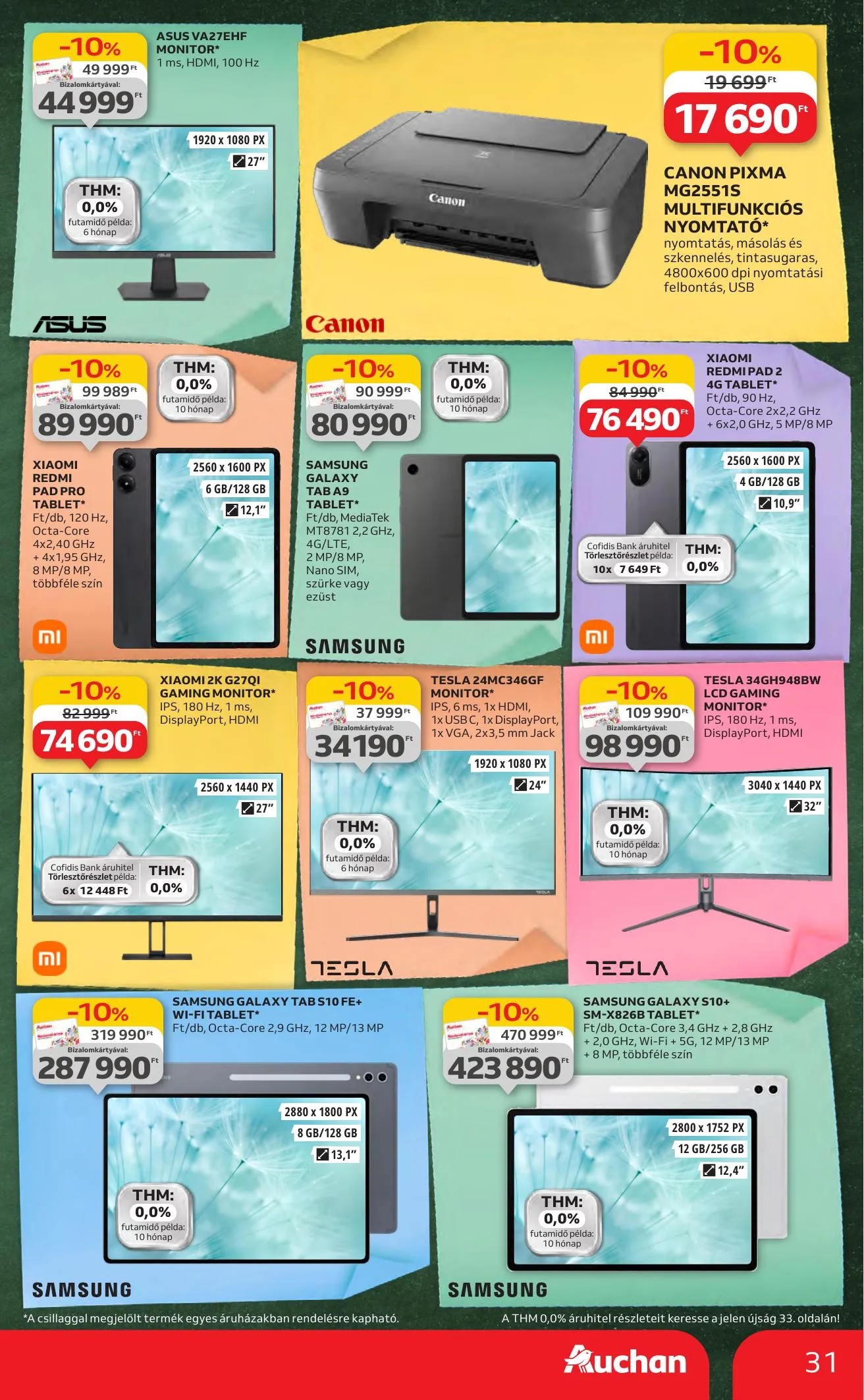 Auchan akciós újság Hipermarket iskolakezdés 07.24–08.06 – 31. oldal