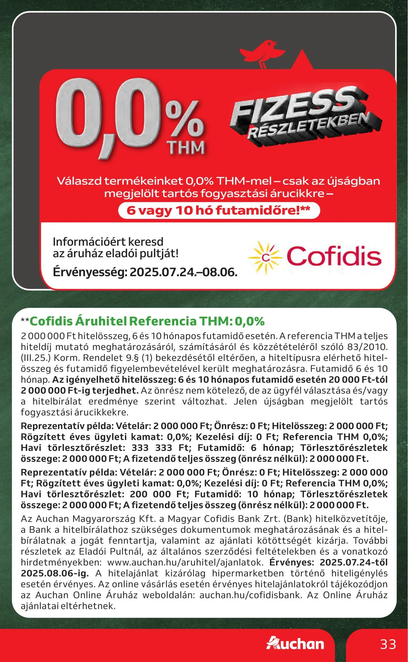 Auchan akciós újság Hipermarket iskolakezdés 07.24–08.06 – 33. oldal