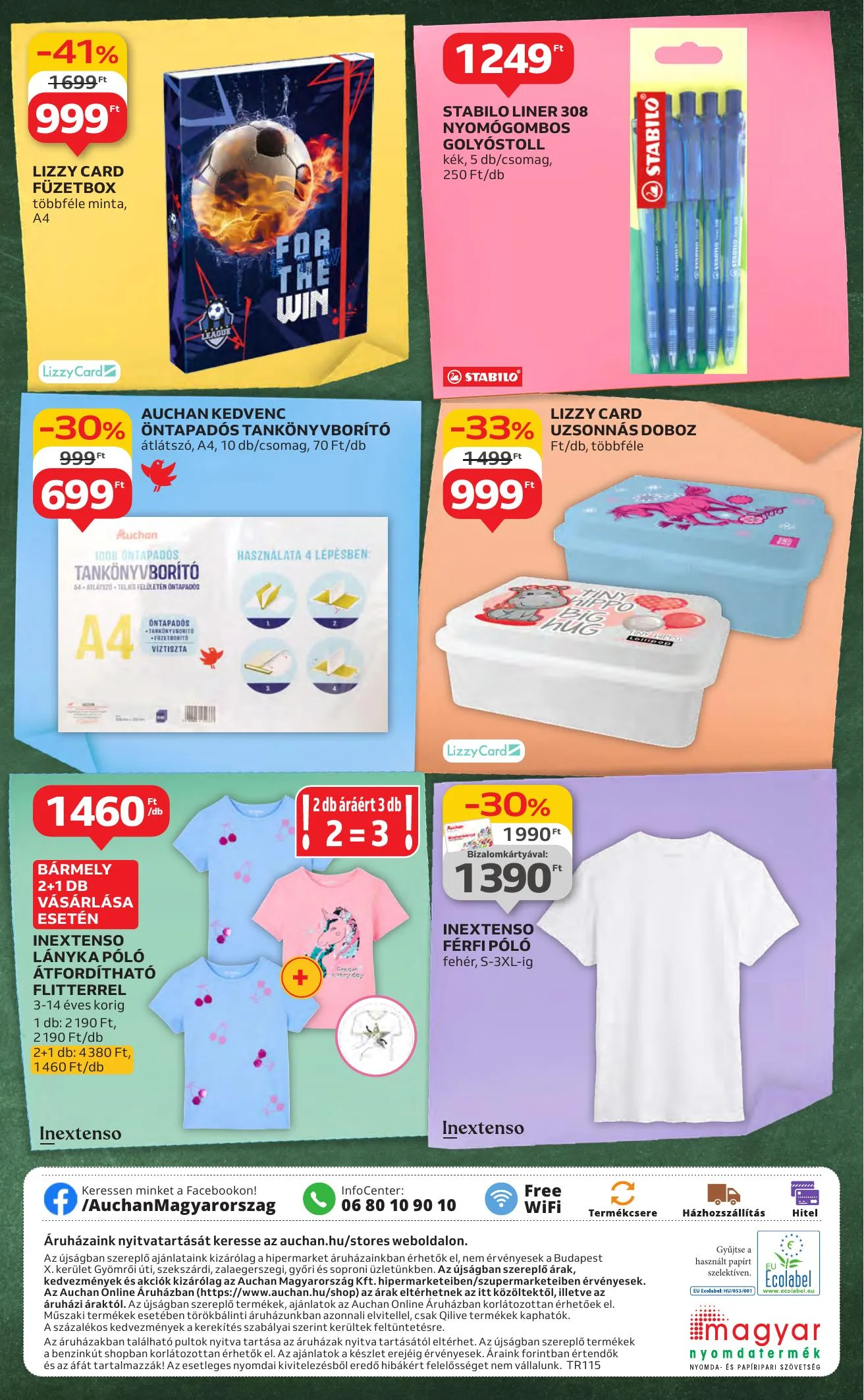 Auchan akciós újság Hipermarket iskolakezdés 07.24–08.06 – 34. oldal