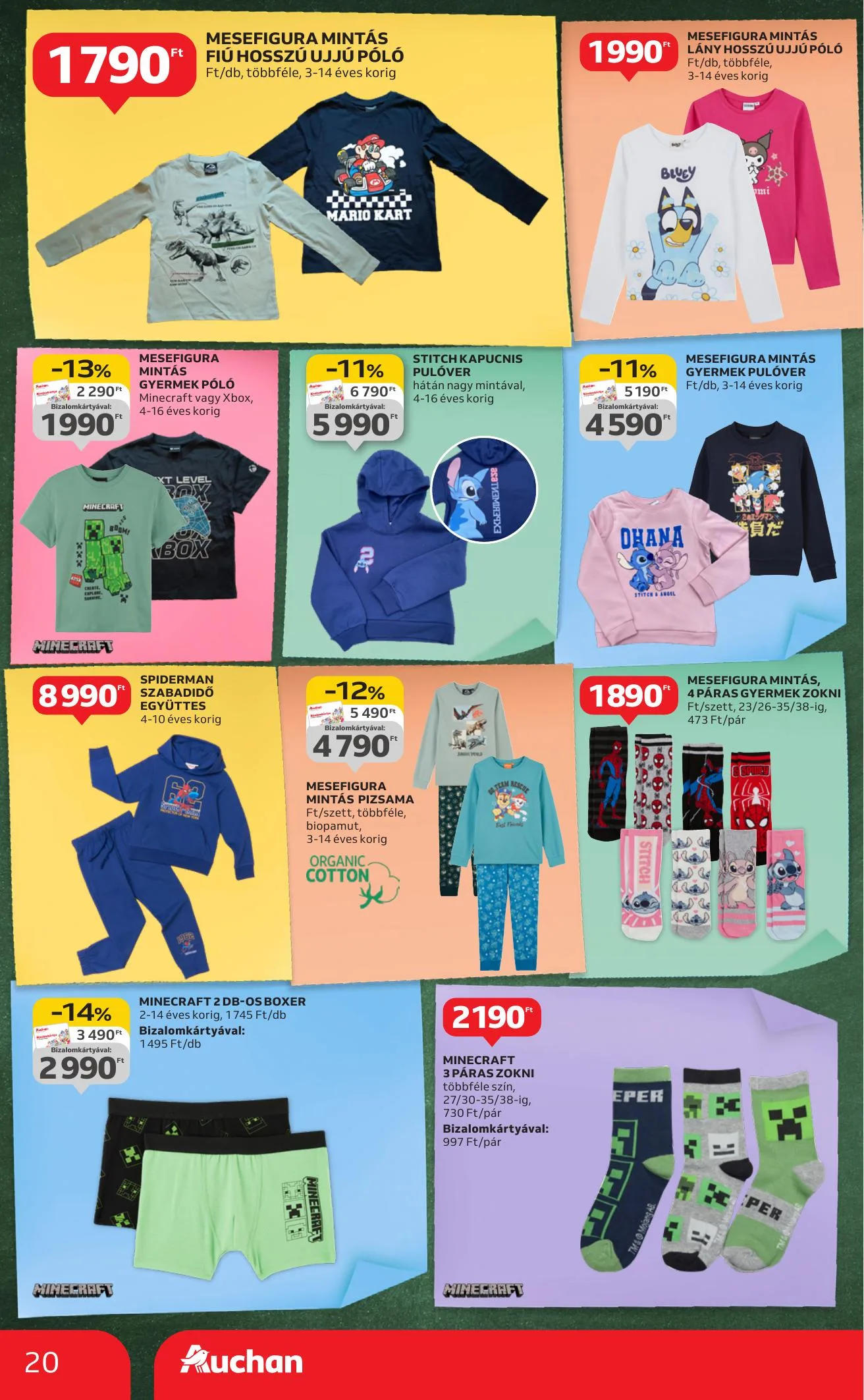 Auchan akciós újság Hipermarket iskolakezdés 08.07–08.19 – 20. oldal