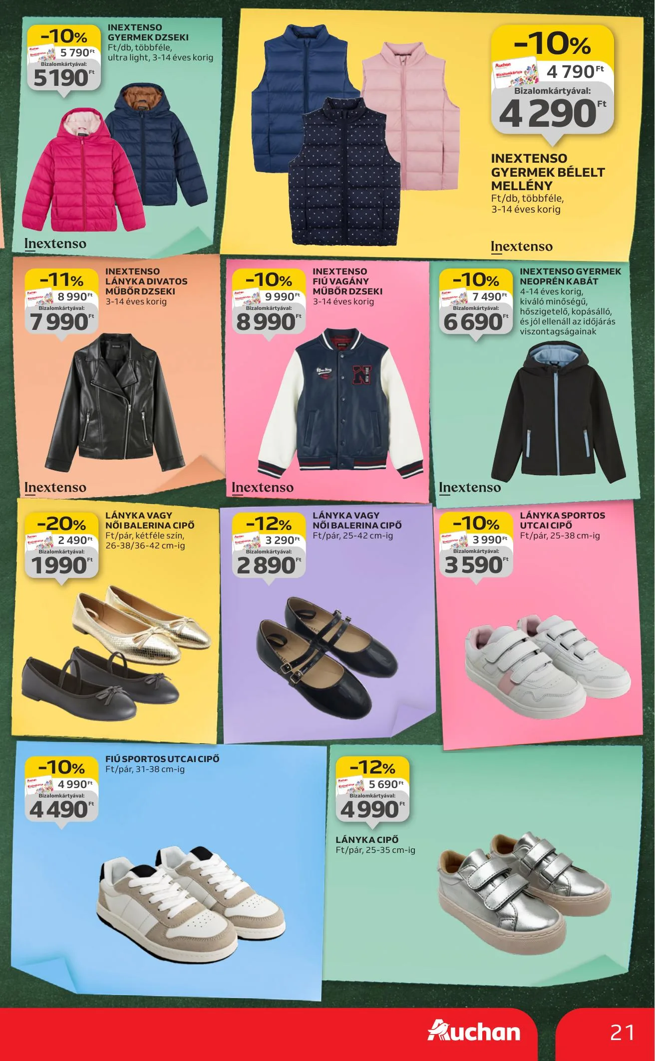 Auchan akciós újság Hipermarket iskolakezdés 08.07–08.19 – 21. oldal
