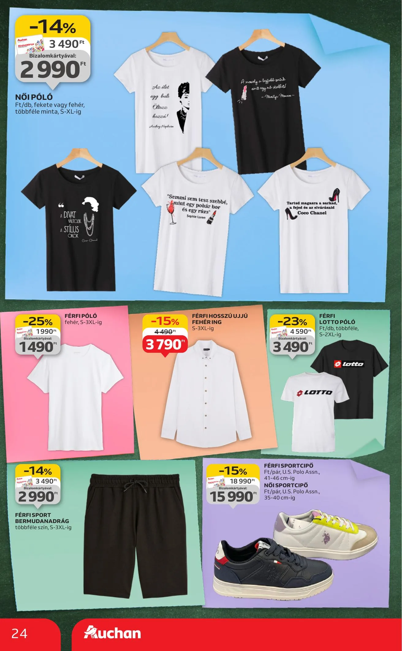 Auchan akciós újság Hipermarket iskolakezdés 08.07–08.19 – 24. oldal