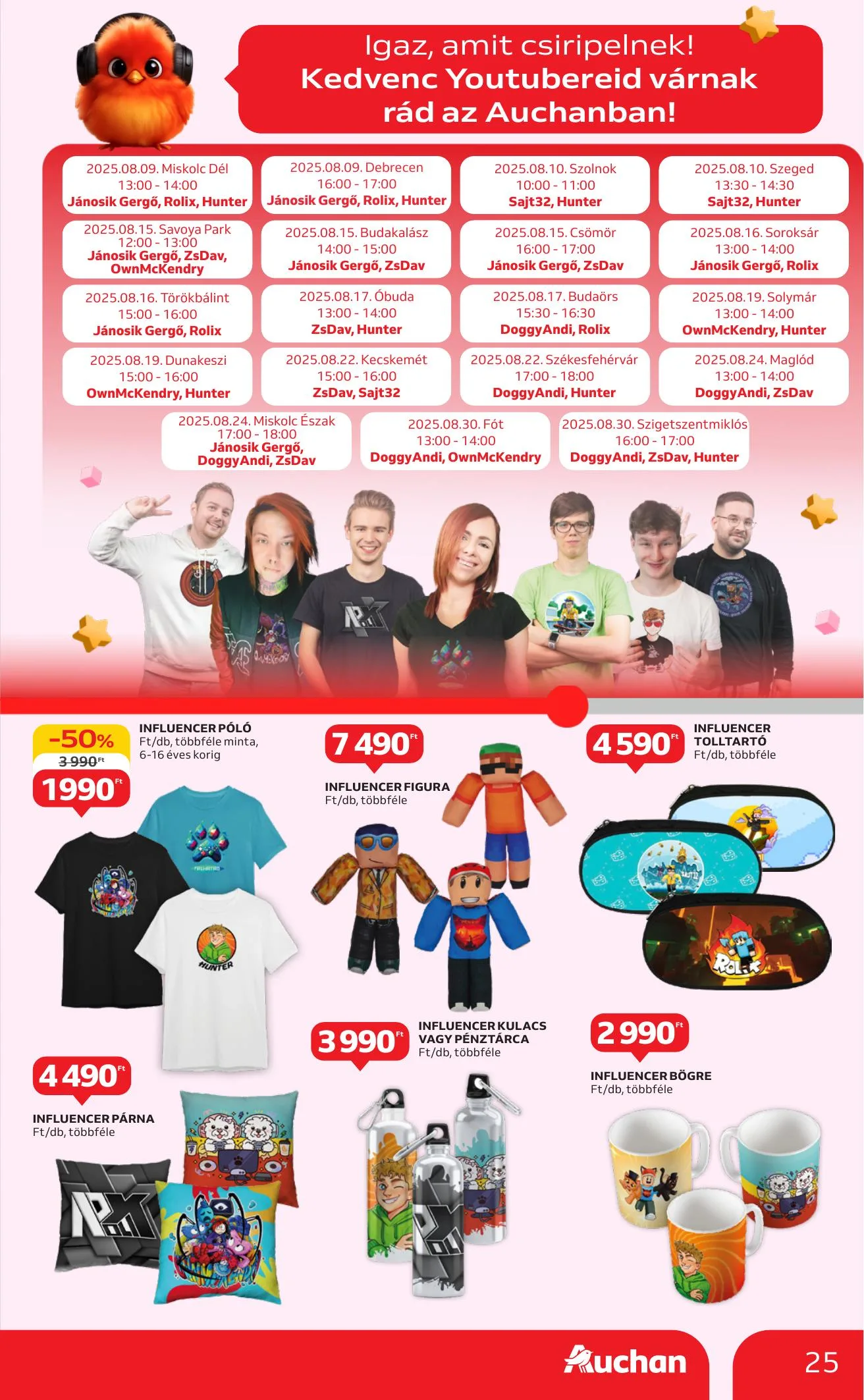 Auchan akciós újság Hipermarket iskolakezdés 08.07–08.19 – 25. oldal