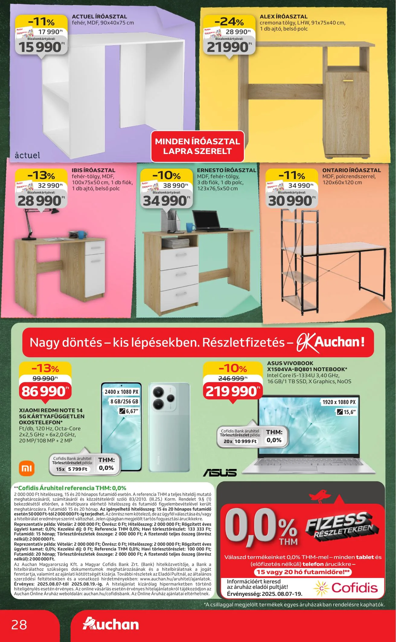 Auchan akciós újság Hipermarket iskolakezdés 08.07–08.19 – 28. oldal