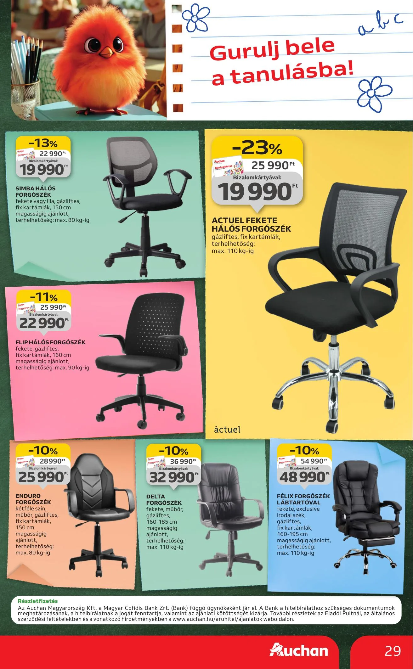 Auchan akciós újság Hipermarket iskolakezdés 08.07–08.19 – 29. oldal