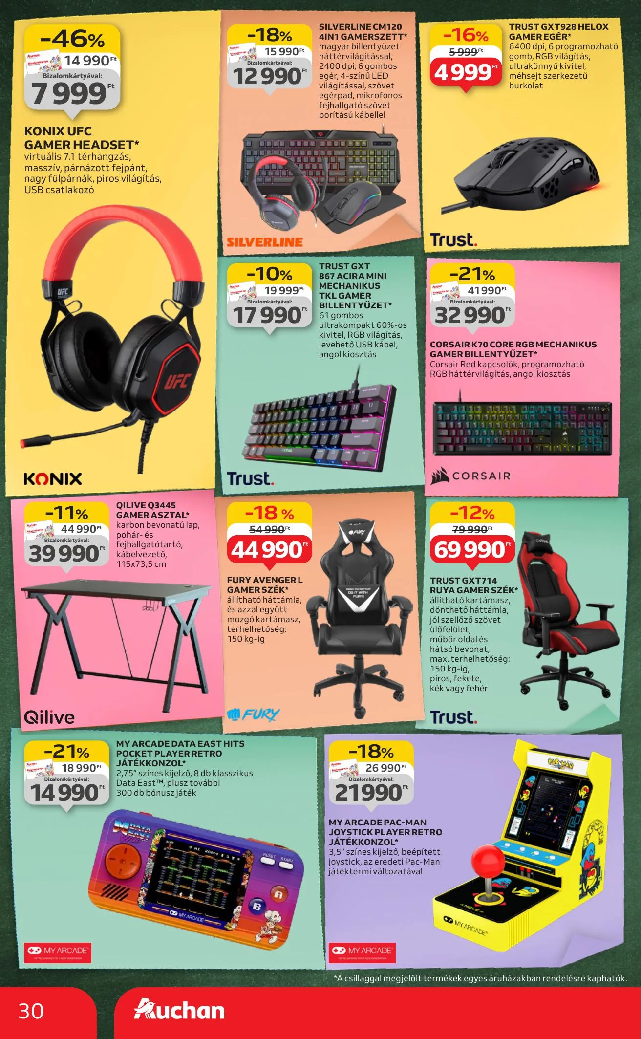 Auchan akciós újság Hipermarket iskolakezdés 08.07–08.19 – 30. oldal