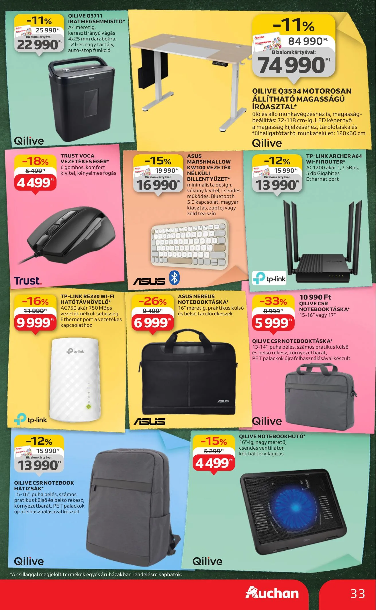 Auchan akciós újság Hipermarket iskolakezdés 08.07–08.19 – 33. oldal