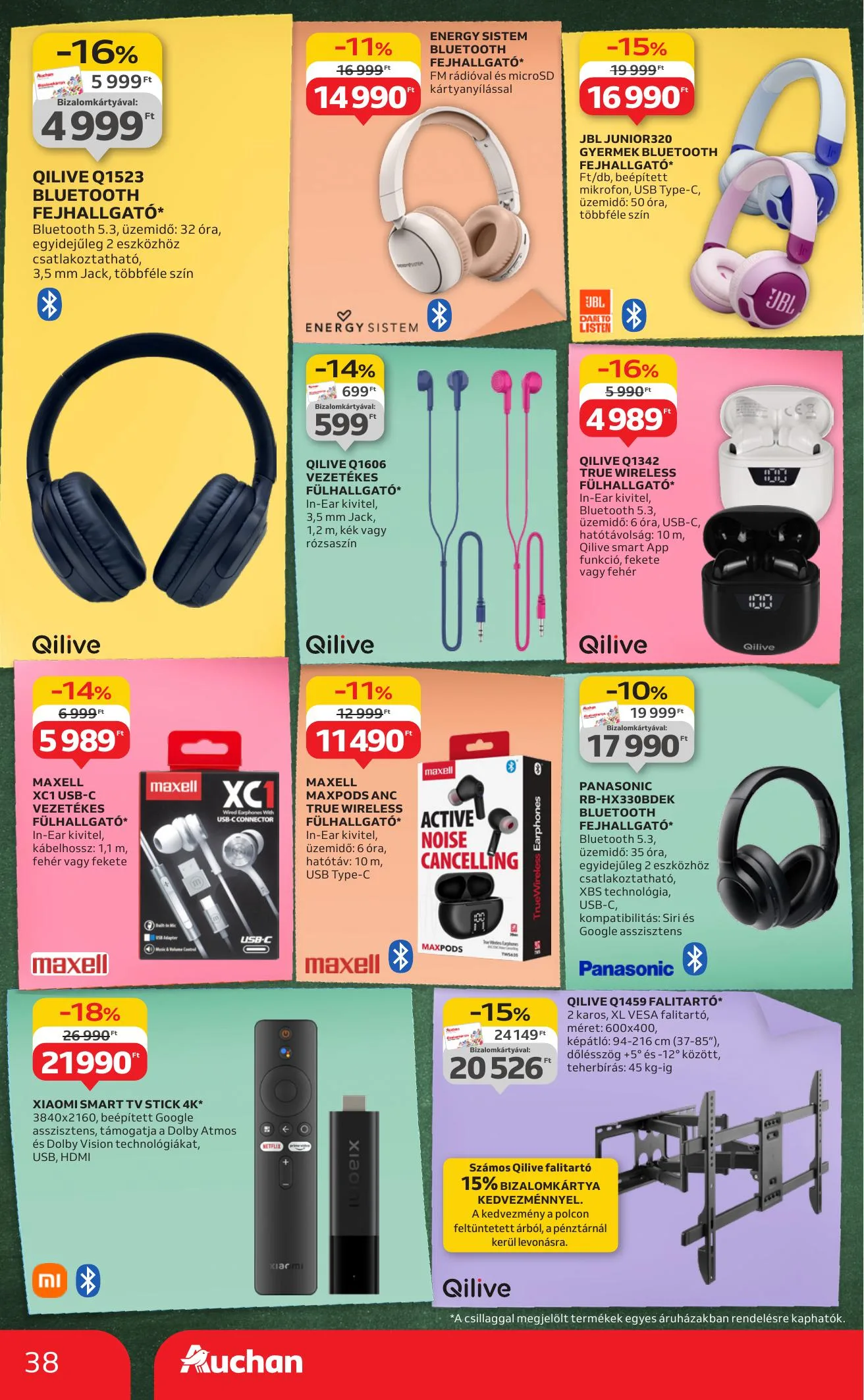 Auchan akciós újság Hipermarket iskolakezdés 08.07–08.19 – 38. oldal