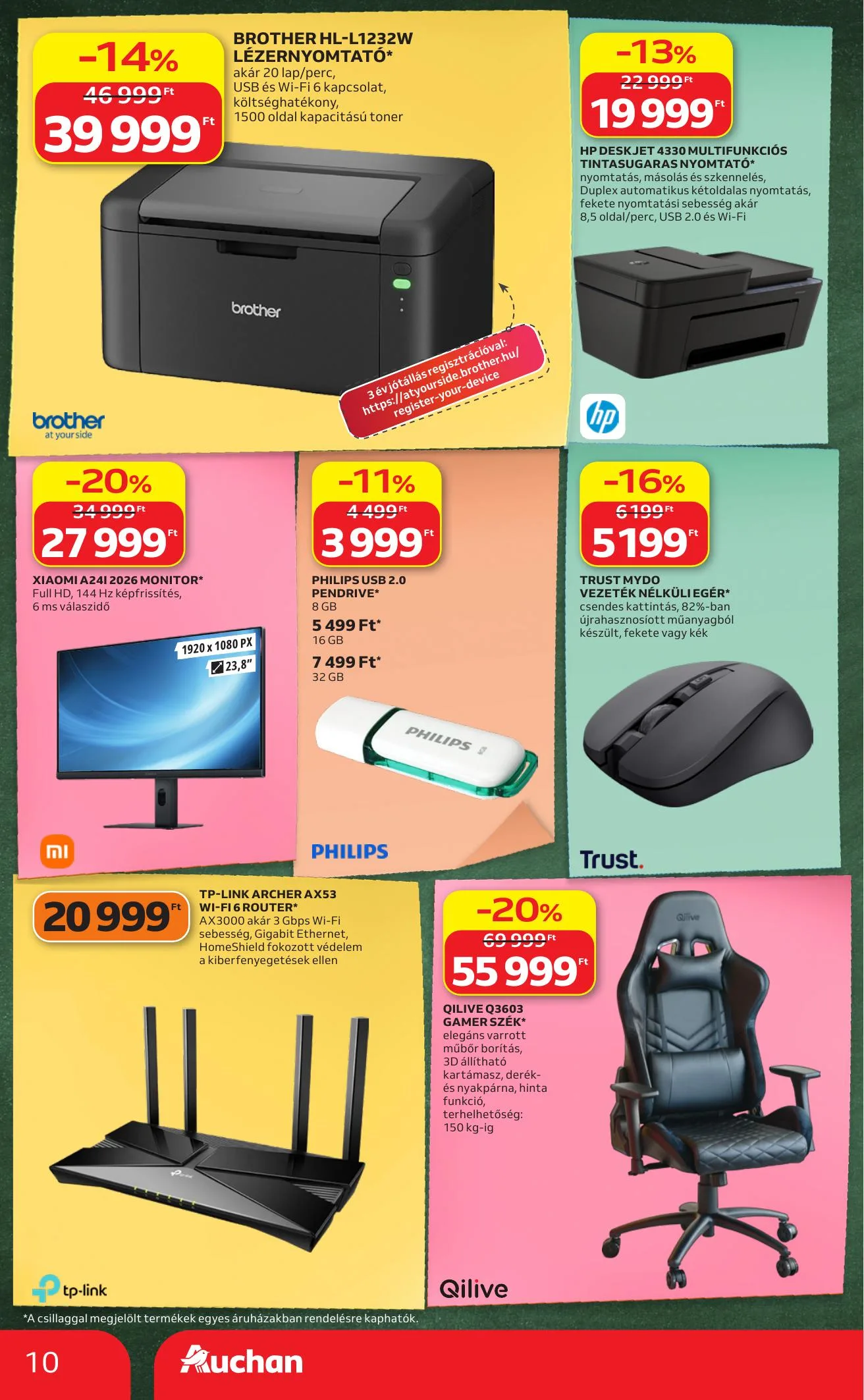 Auchan akciós újság Hipermarket iskolakezdés 07.23–07.29 – 10. oldal