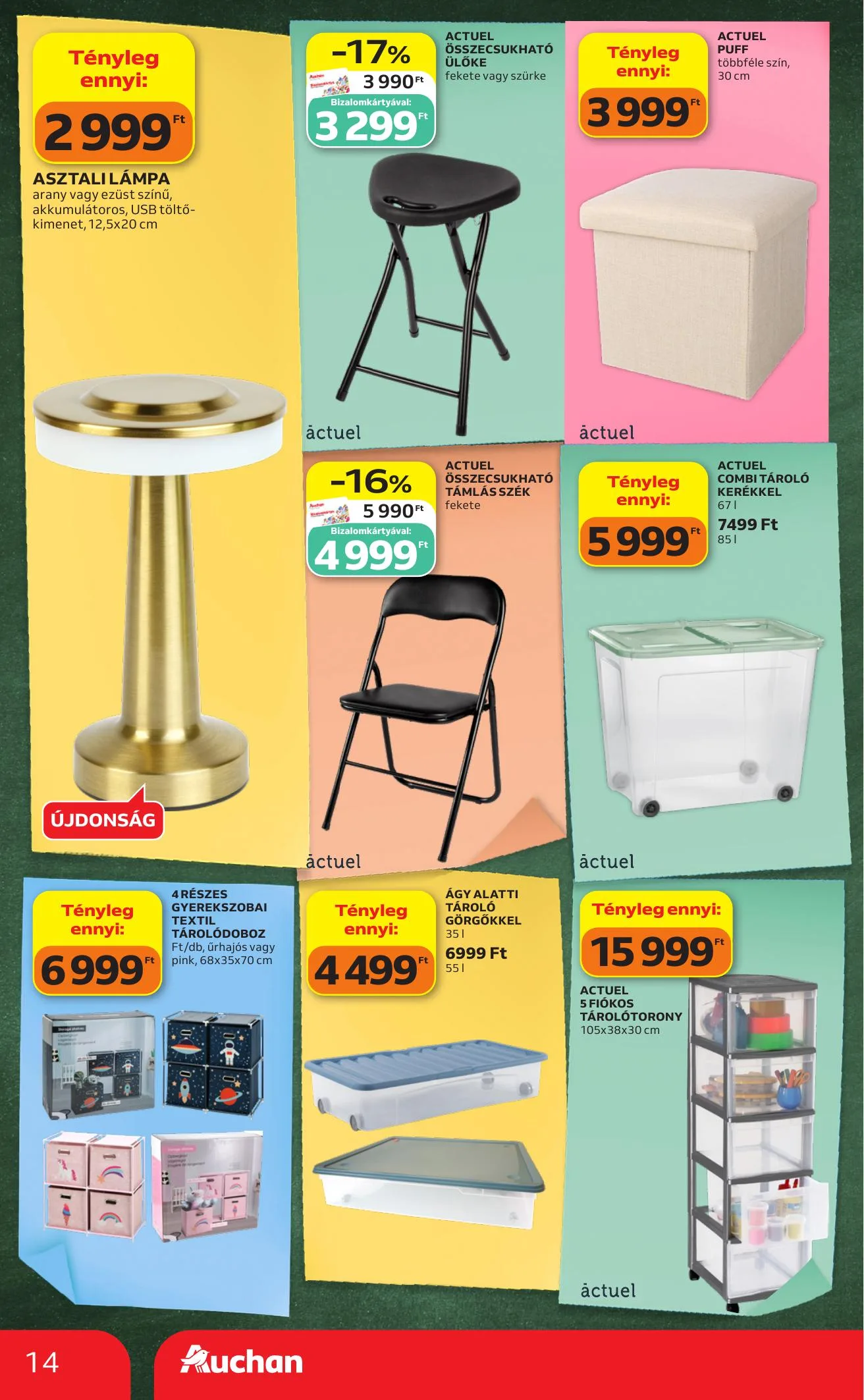 Auchan akciós újság Hipermarket iskolakezdés 07.23–07.29 – 14. oldal