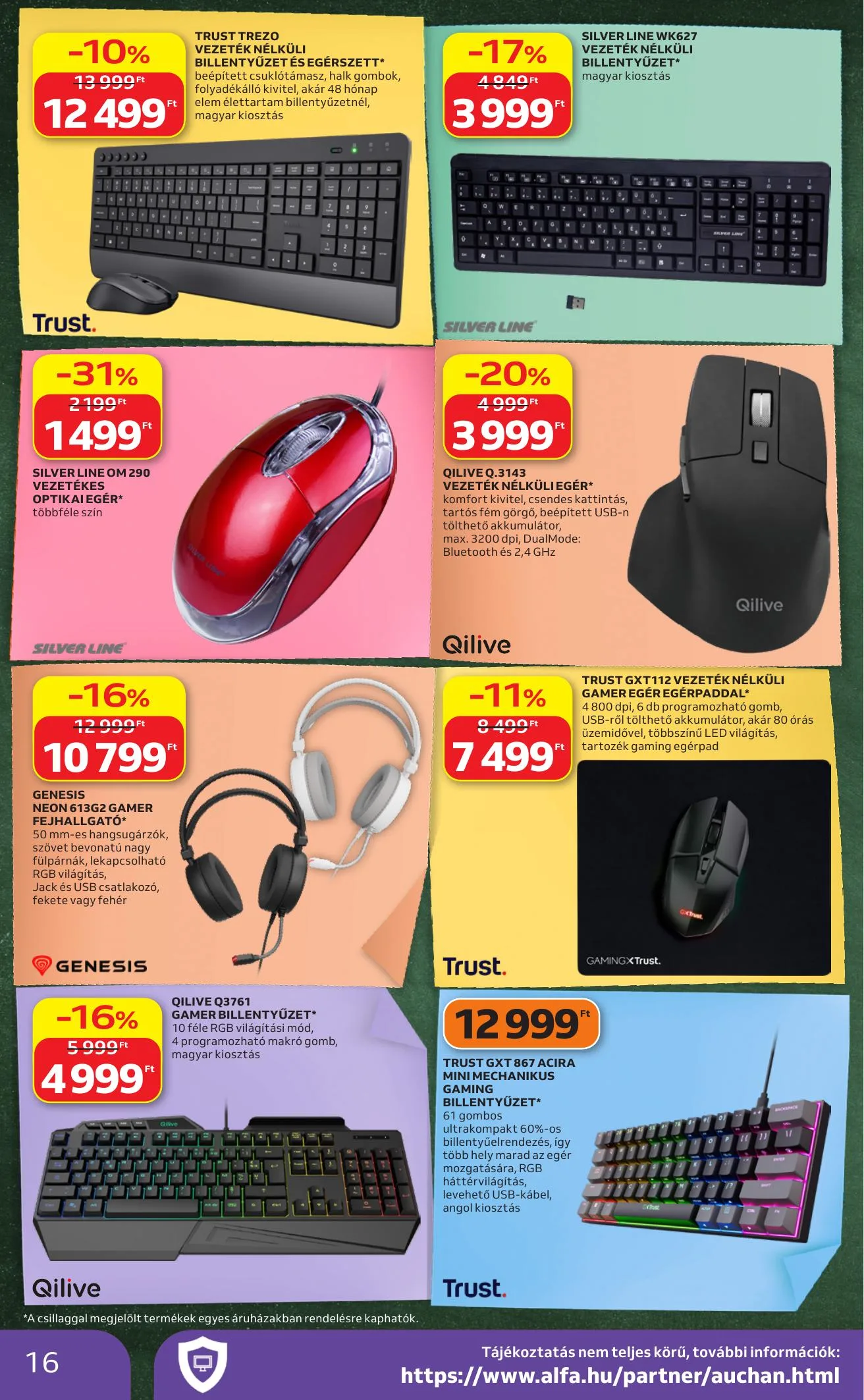 Auchan akciós újság Hipermarket iskolakezdés 07.23–07.29 – 16. oldal