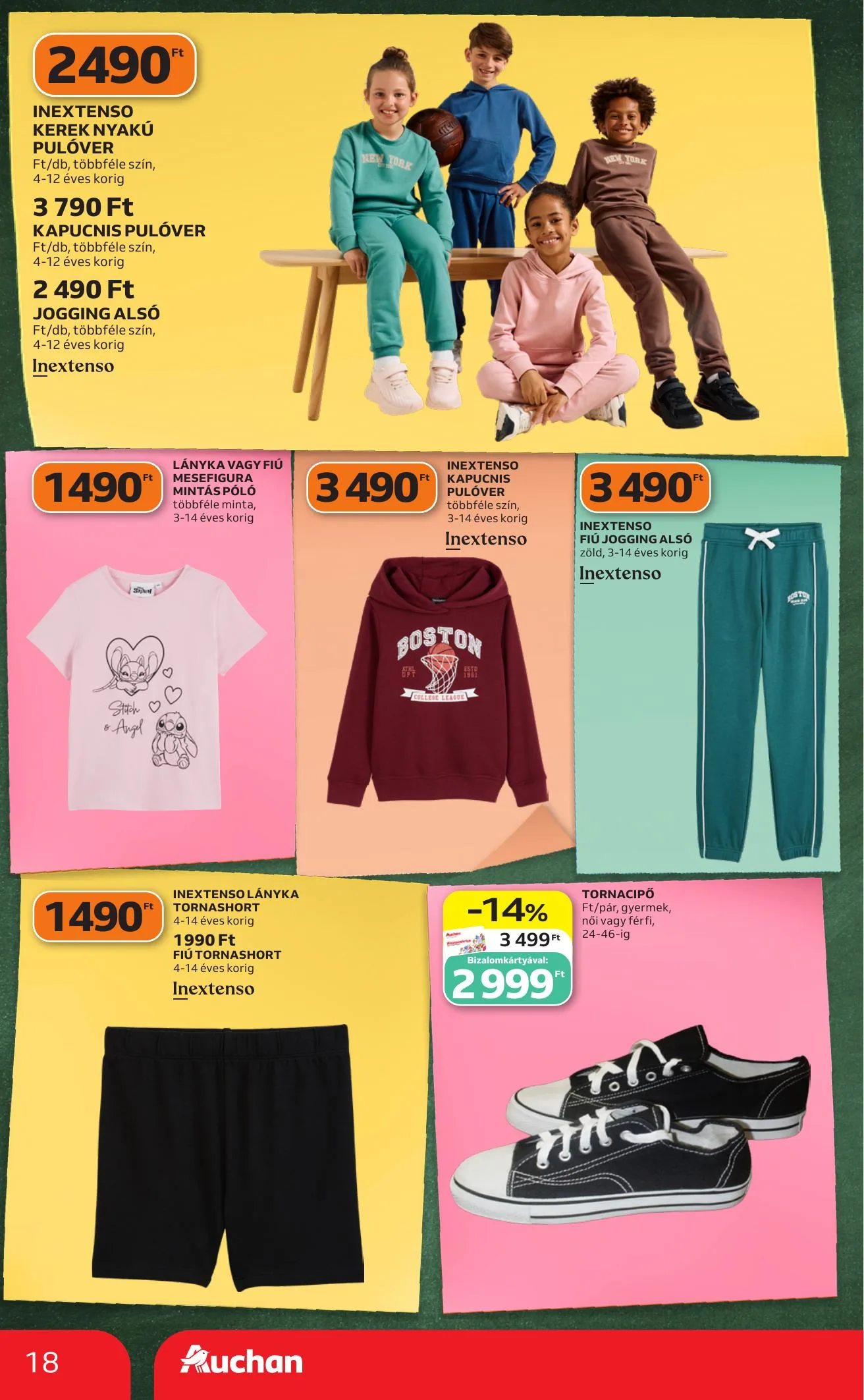 Auchan akciós újság Hipermarket iskolakezdés 07.23–07.29 – 18. oldal