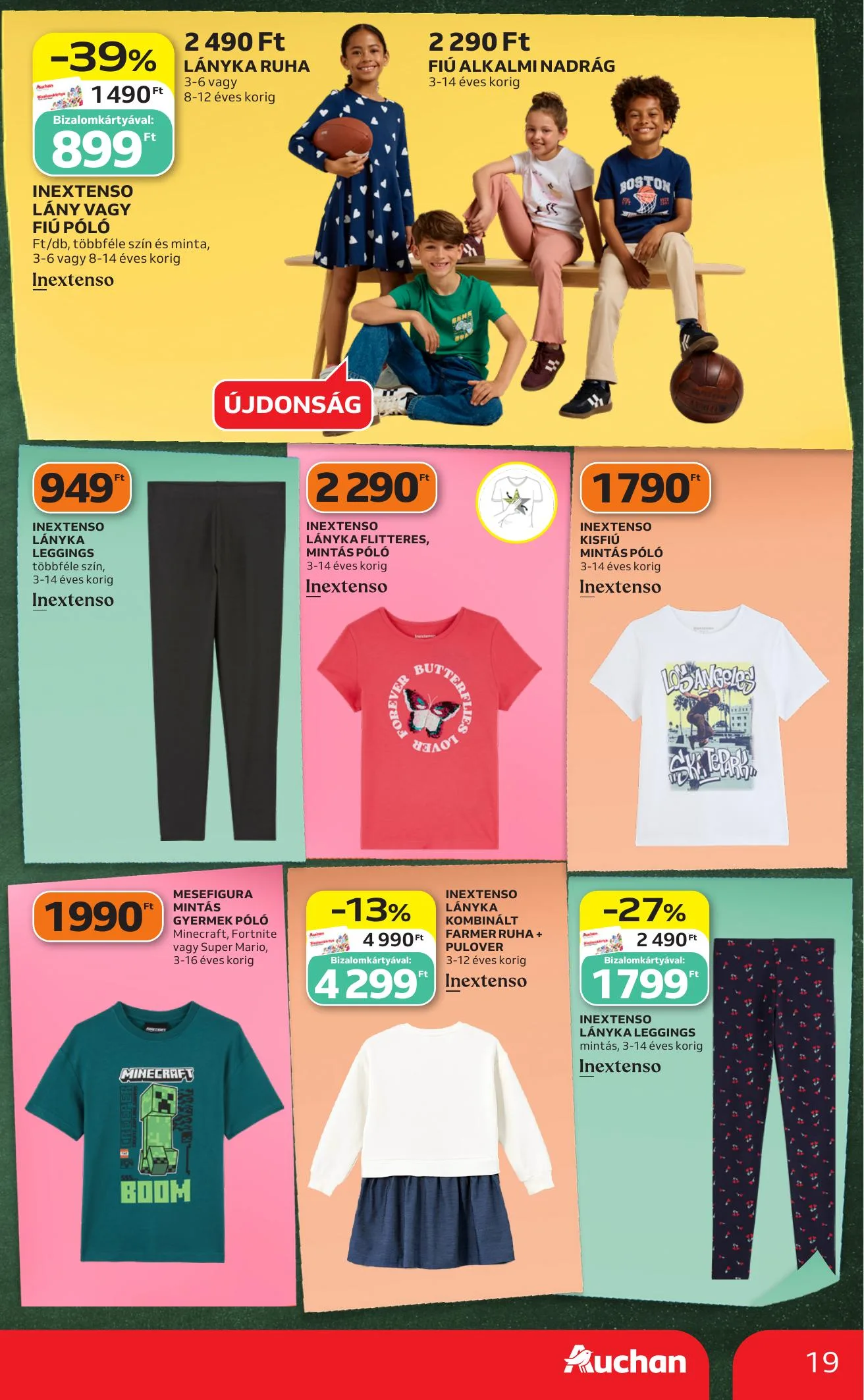 Auchan akciós újság Hipermarket iskolakezdés 07.23–07.29 – 19. oldal