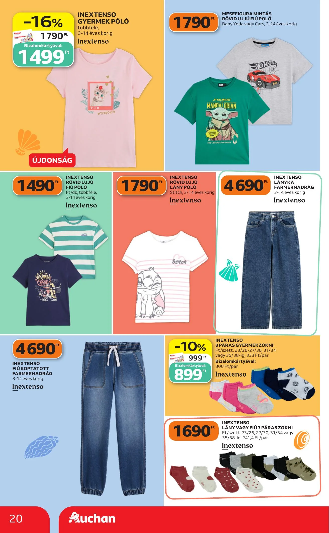 Auchan akciós újság Hipermarket iskolakezdés 07.23–07.29 – 20. oldal