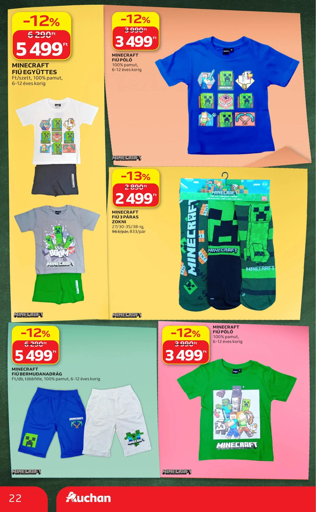 Auchan akciós újság Hipermarket iskolakezdés 07.23–07.29 – 22. oldal