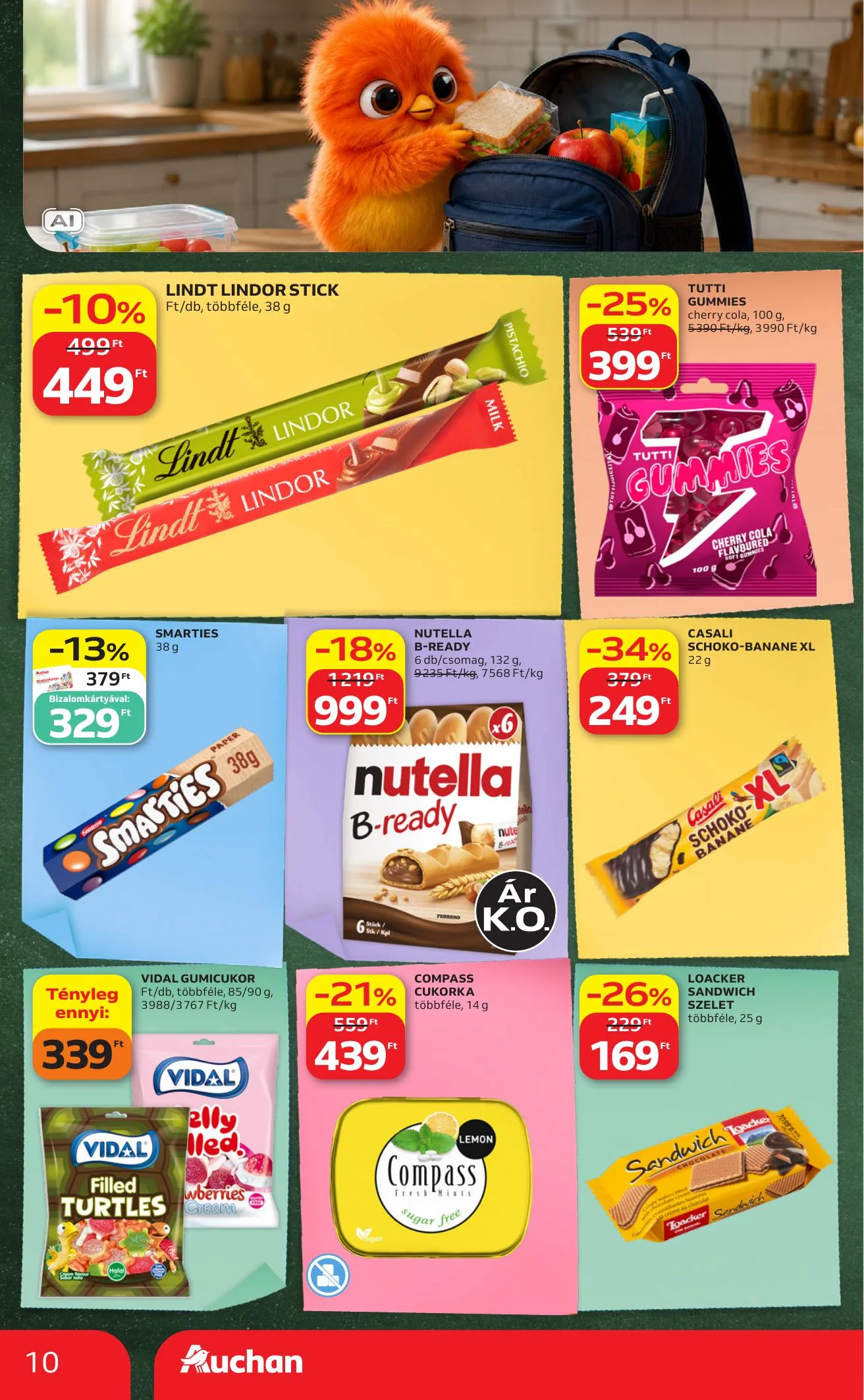Auchan akciós újság Hipermarket iskolakezdés 08.27–09.02 – 10. oldal