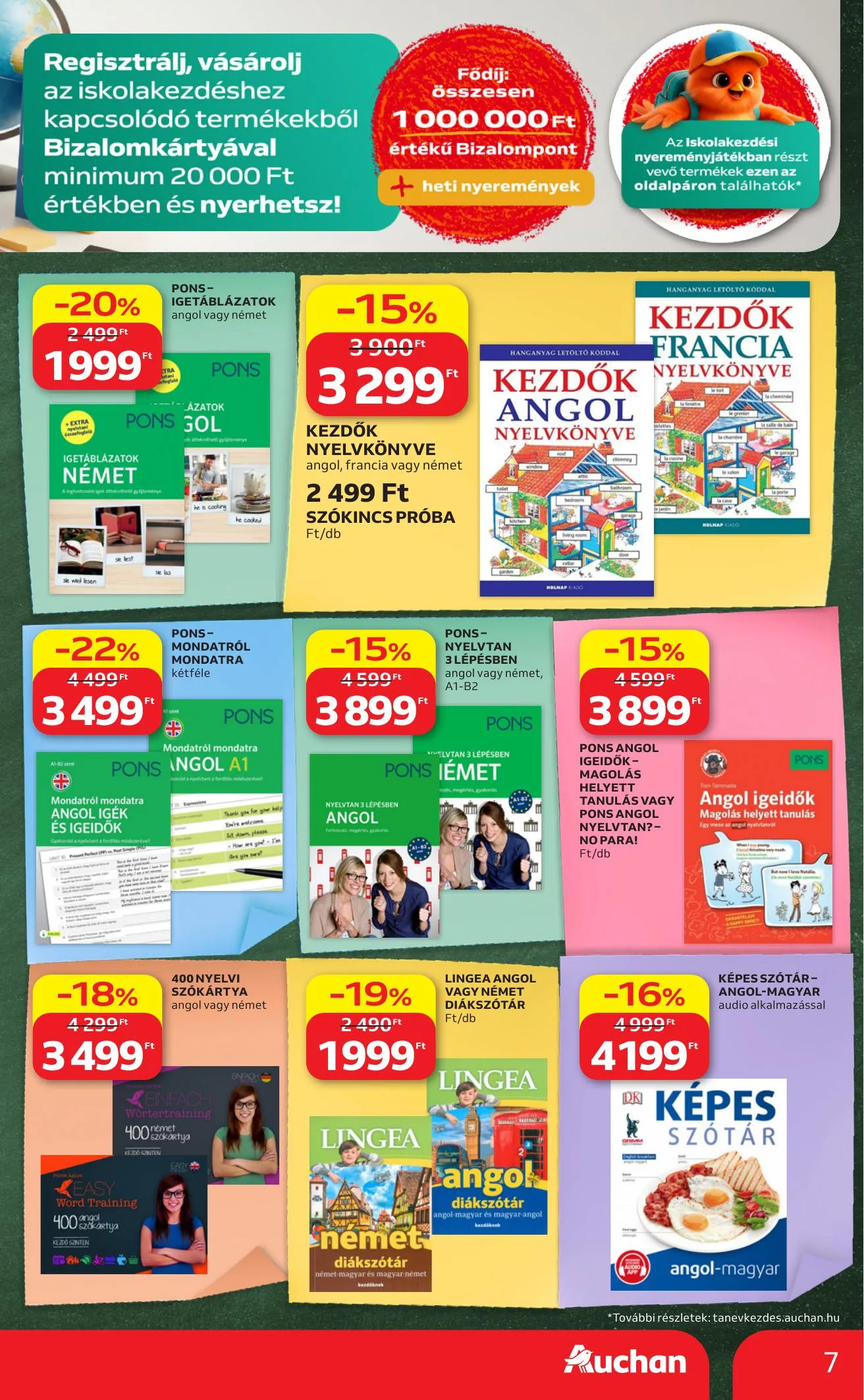 Auchan akciós újság Hipermarket iskolakezdés 08.27–09.02 – 7. oldal
