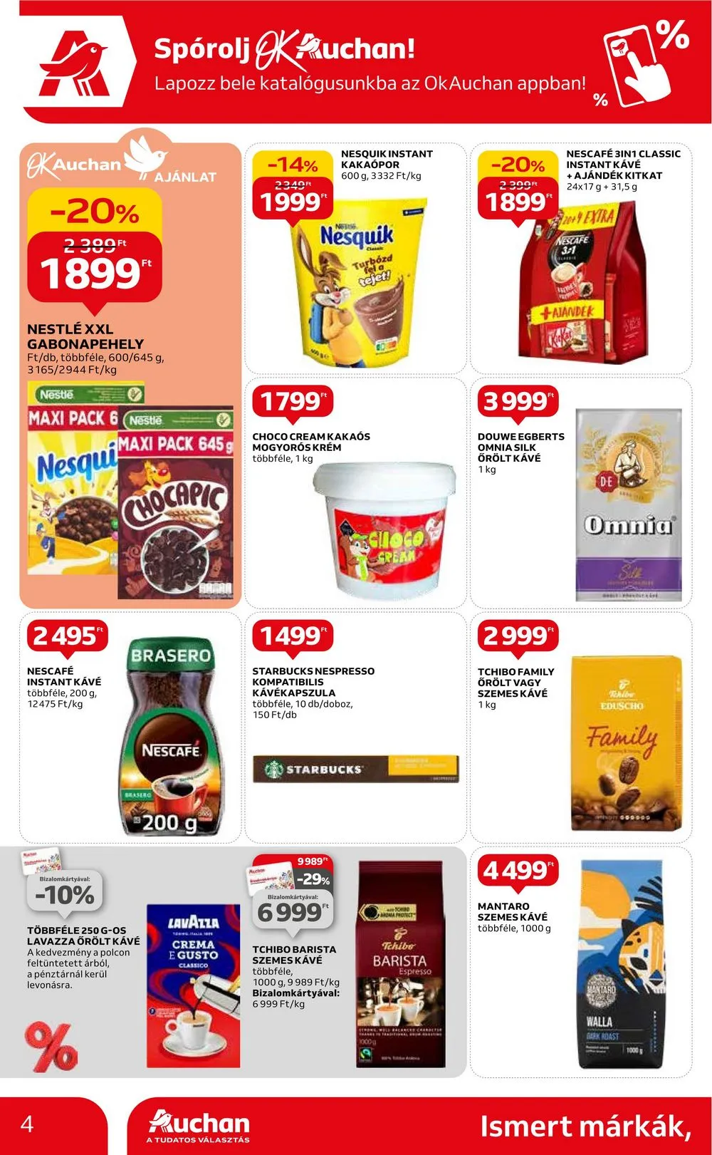 Auchan akciós újság Hipermarket ismert marka 02.22–03.06 – 4. oldal