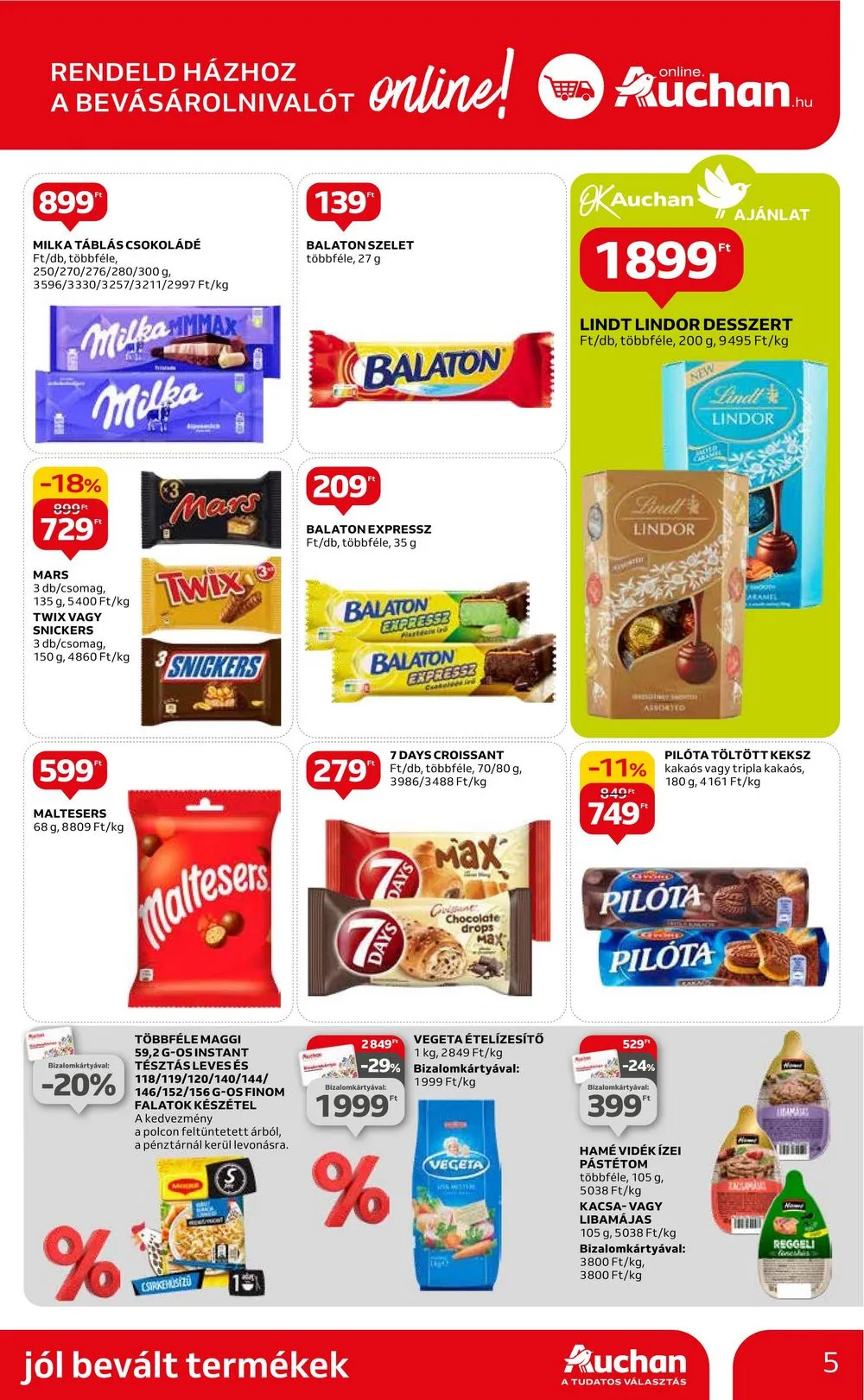 Auchan akciós újság Hipermarket ismert marka 02.22–03.06 – 5. oldal