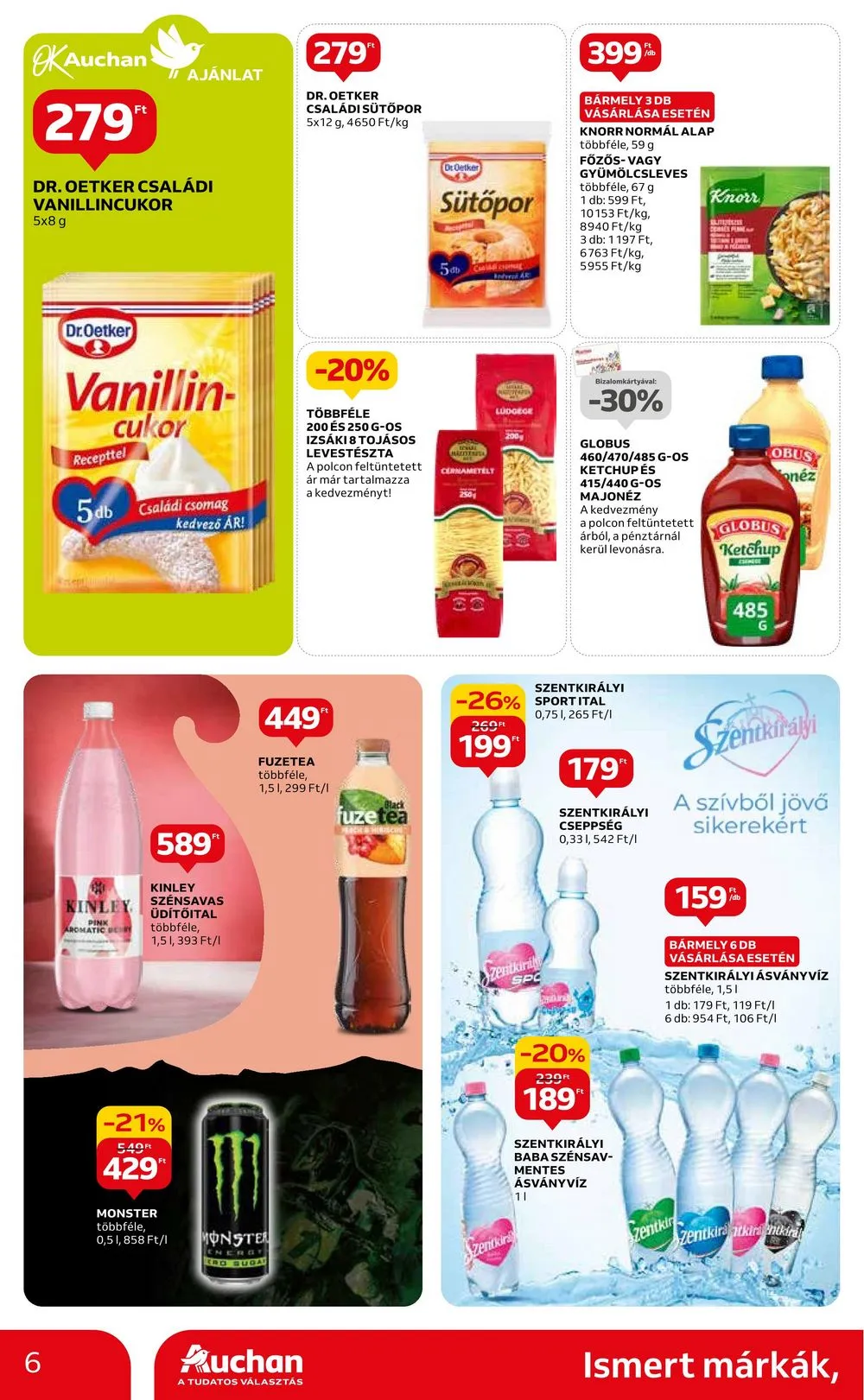 Auchan akciós újság Hipermarket ismert marka 02.22–03.06 – 6. oldal