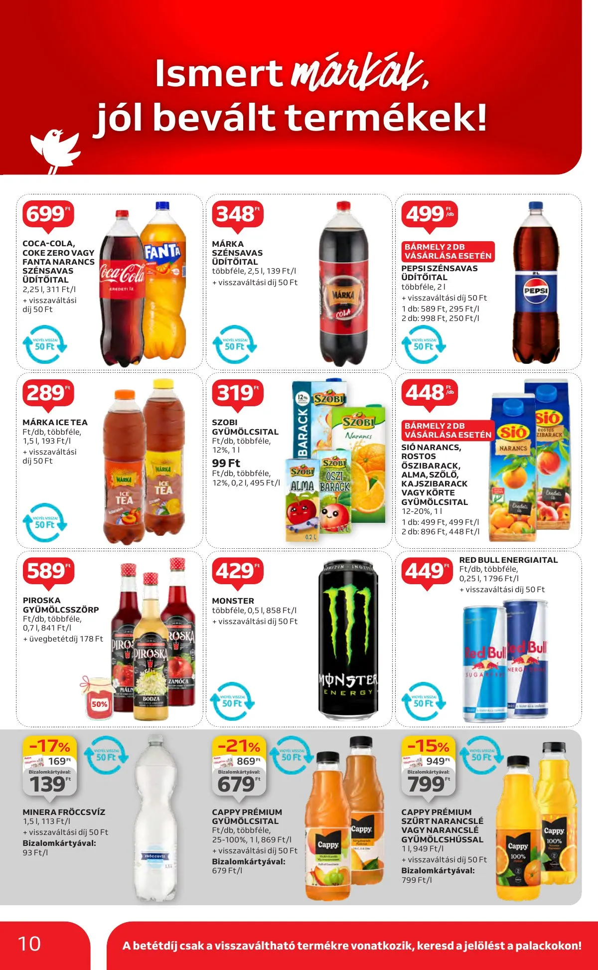 Auchan akciós újság Hipermarket ismert markak 09.19–10.02 – 10. oldal