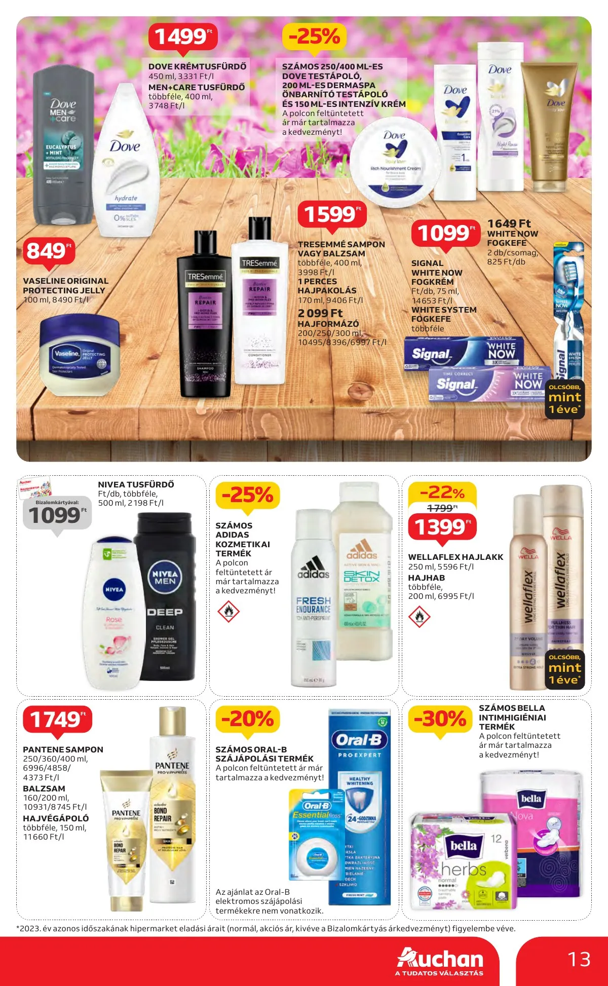 Auchan akciós újság Hipermarket ismert markak 09.19–10.02 – 13. oldal