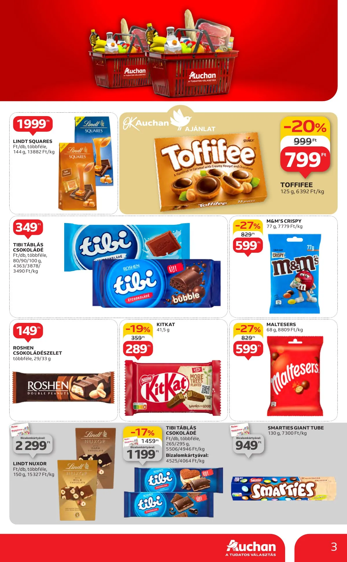 Auchan akciós újság Hipermarket ismert markak 09.19–10.02 – 3. oldal