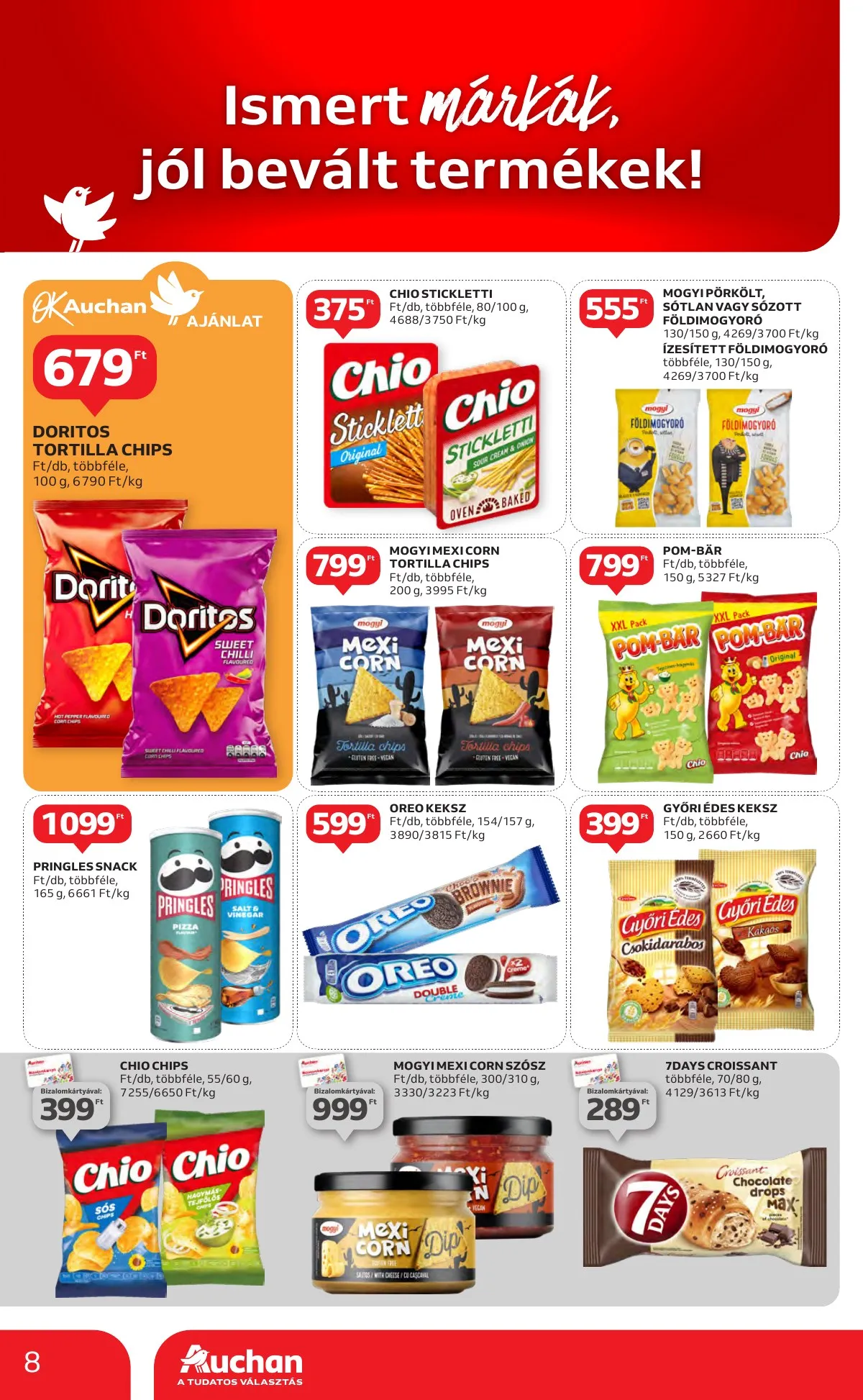 Auchan akciós újság Hipermarket ismert markak 09.19–10.02 – 8. oldal
