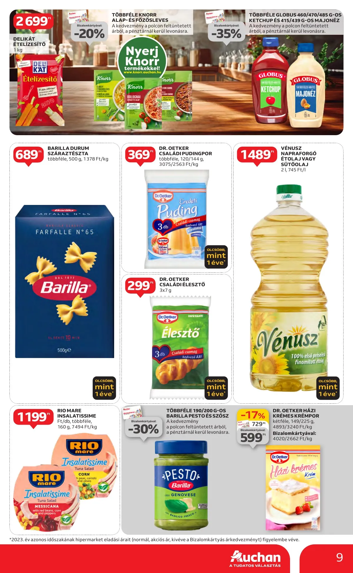 Auchan akciós újság Hipermarket ismert markak 09.19–10.02 – 9. oldal