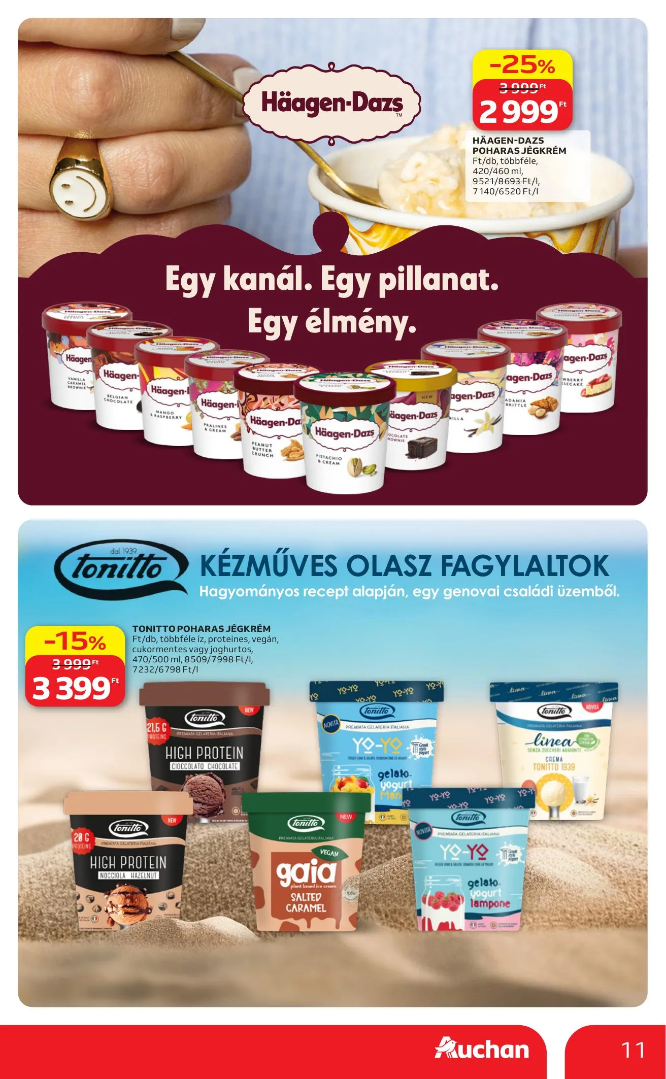 Auchan akciós újság Hipermarket Jegkrem 04.23–05.20 – 11. oldal