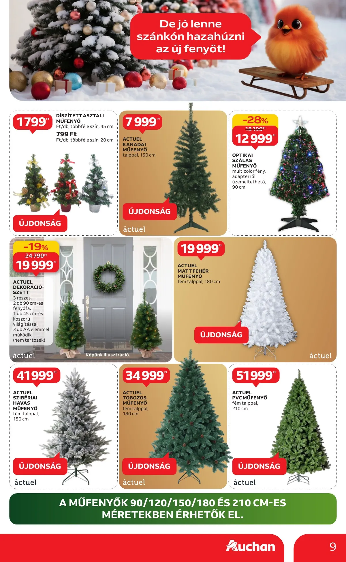 Auchan akciós újság Hipermarket karácsonyi dekoracio 10.16–11.26 – 9. oldal