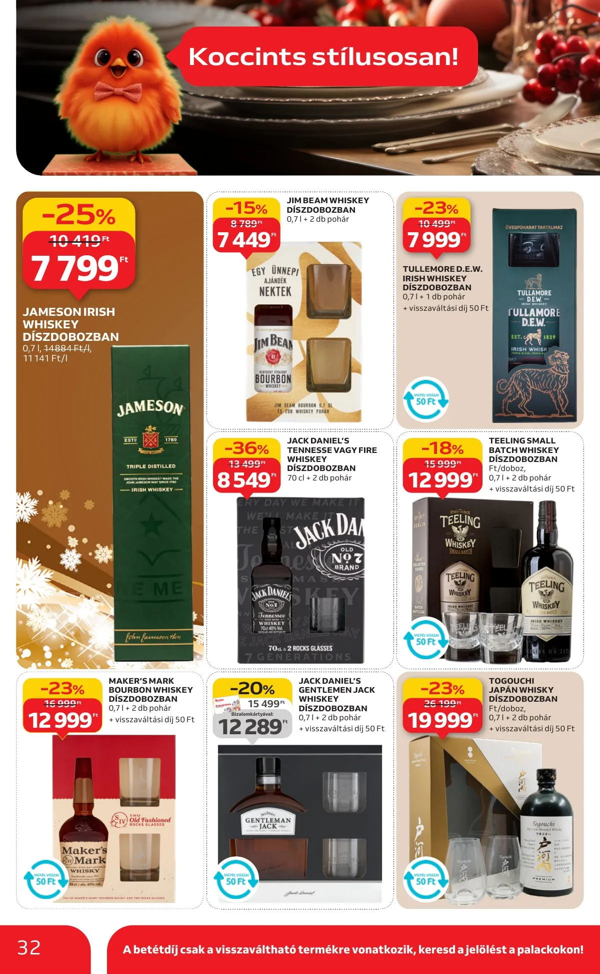 Auchan akciós újság Hipermarket karácsonyi élelmiszer 11.20–12.24 – 32. oldal