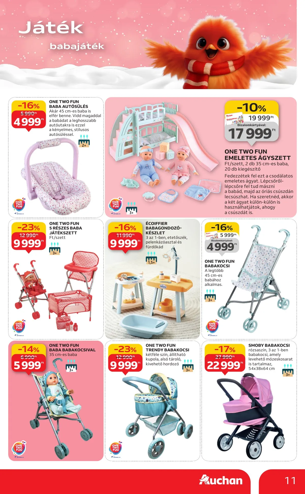 Auchan akciós újság Hipermarket karácsonyi játék 10.23–11.26 – 11. oldal
