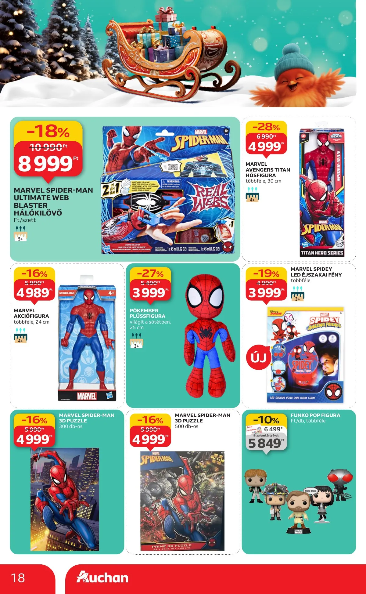 Auchan akciós újság Hipermarket karácsonyi játék 10.23–11.26 – 18. oldal