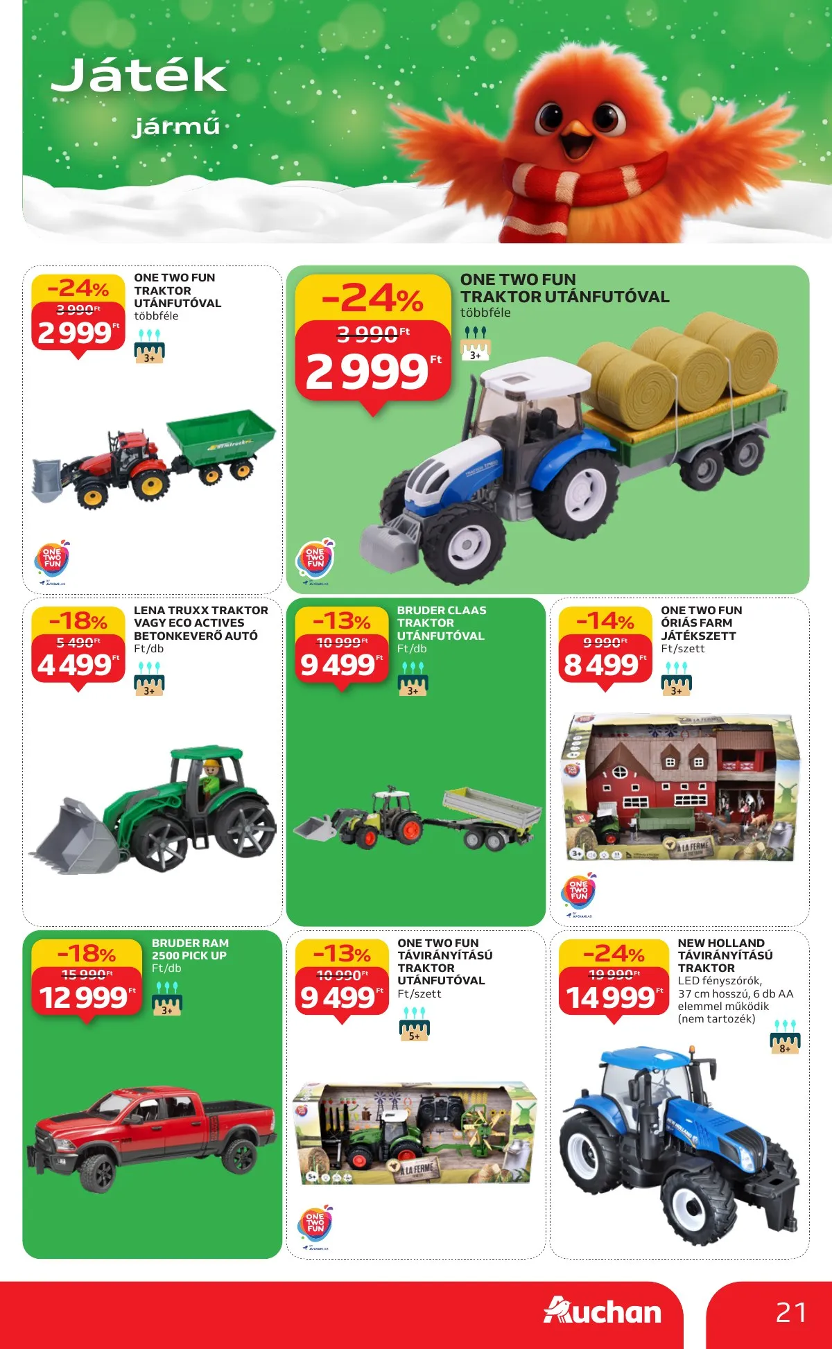 Auchan akciós újság Hipermarket karácsonyi játék 10.23–11.26 – 21. oldal