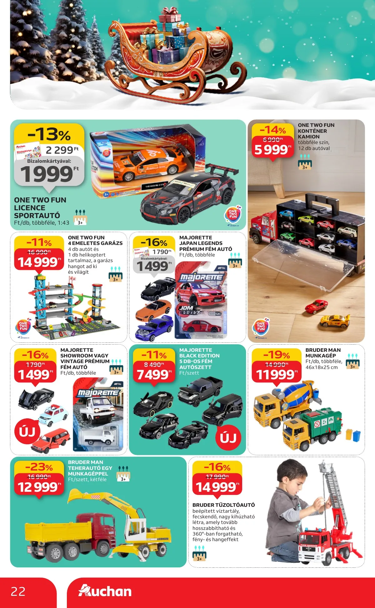 Auchan akciós újság Hipermarket karácsonyi játék 10.23–11.26 – 22. oldal
