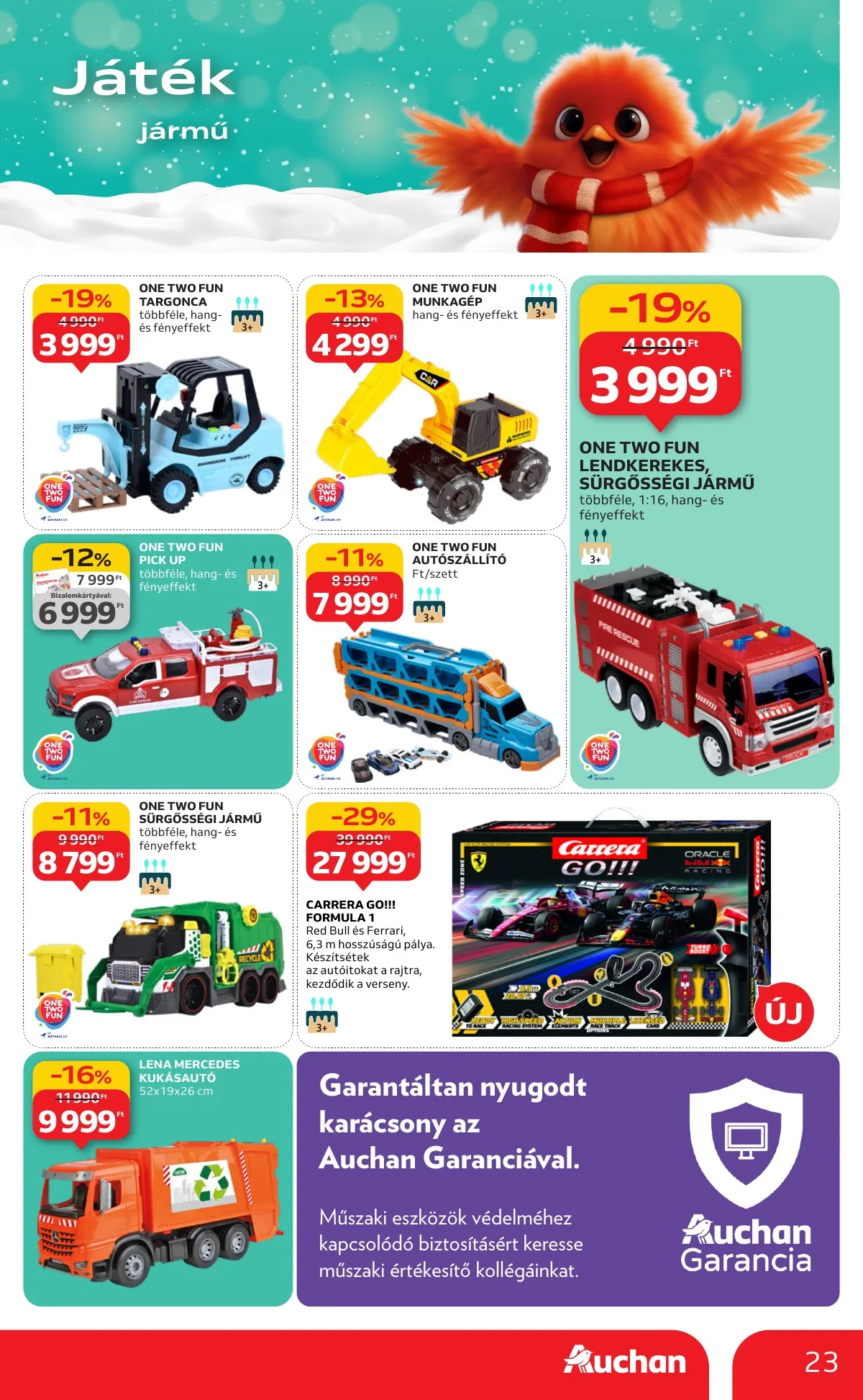 Auchan akciós újság Hipermarket karácsonyi játék 10.23–11.26 – 23. oldal