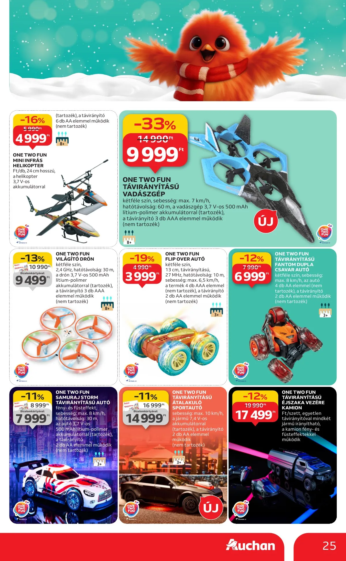 Auchan akciós újság Hipermarket karácsonyi játék 10.23–11.26 – 25. oldal