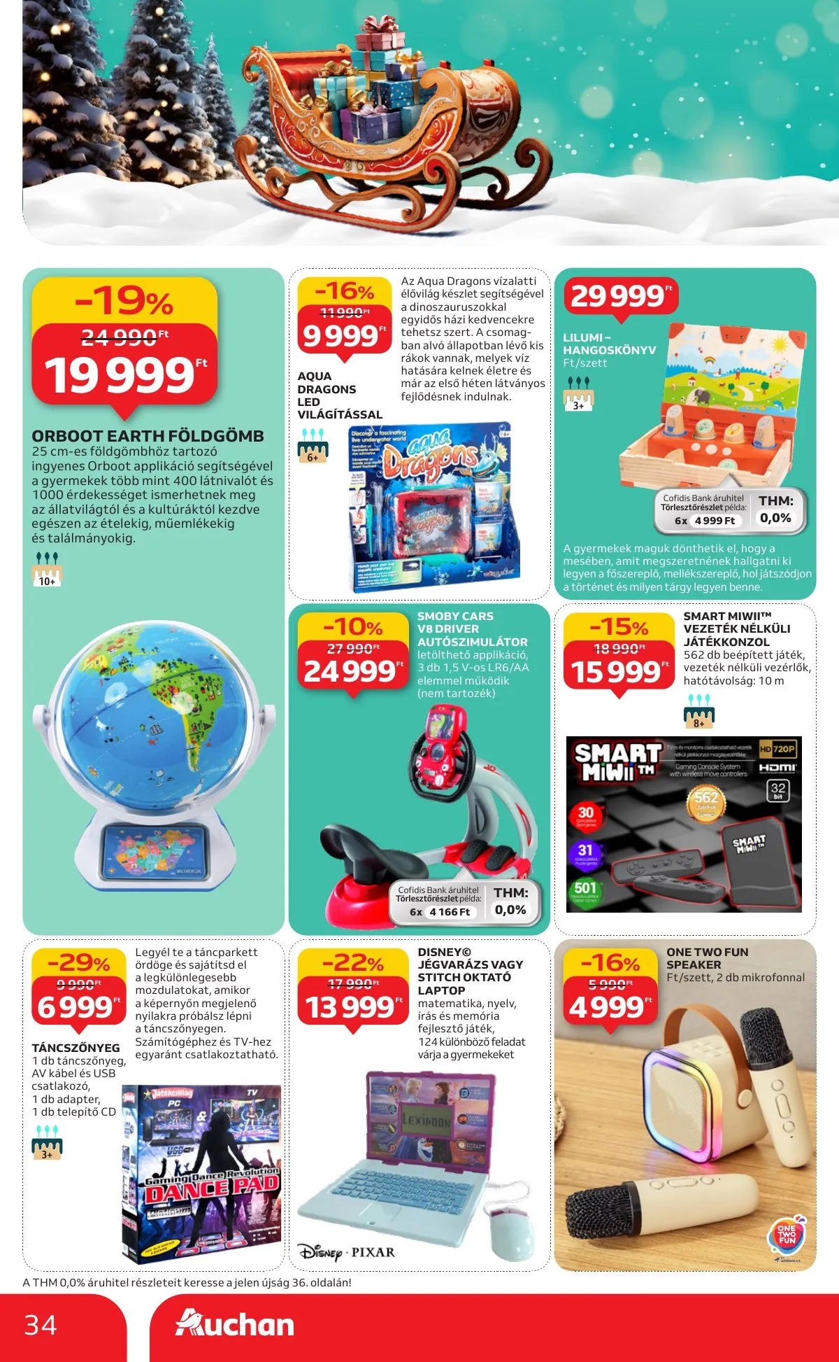 Auchan akciós újság Hipermarket karácsonyi játék 10.23–11.26 – 34. oldal
