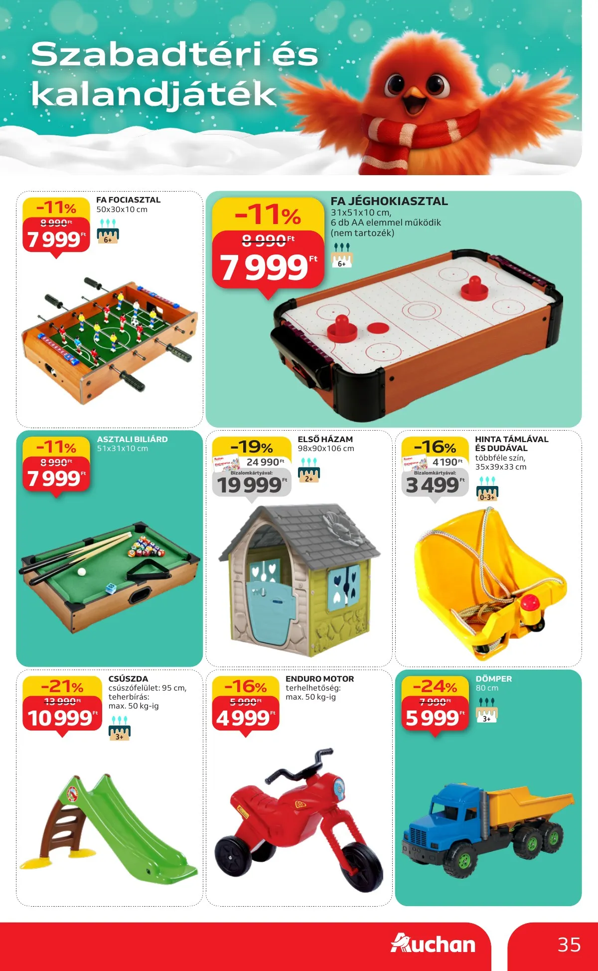 Auchan akciós újság Hipermarket karácsonyi játék 10.23–11.26 – 35. oldal