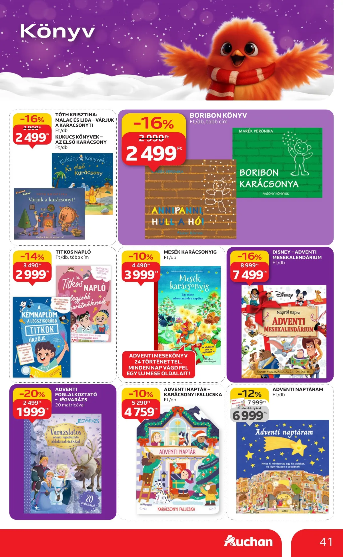 Auchan akciós újság Hipermarket karácsonyi játék 10.23–11.26 – 41. oldal